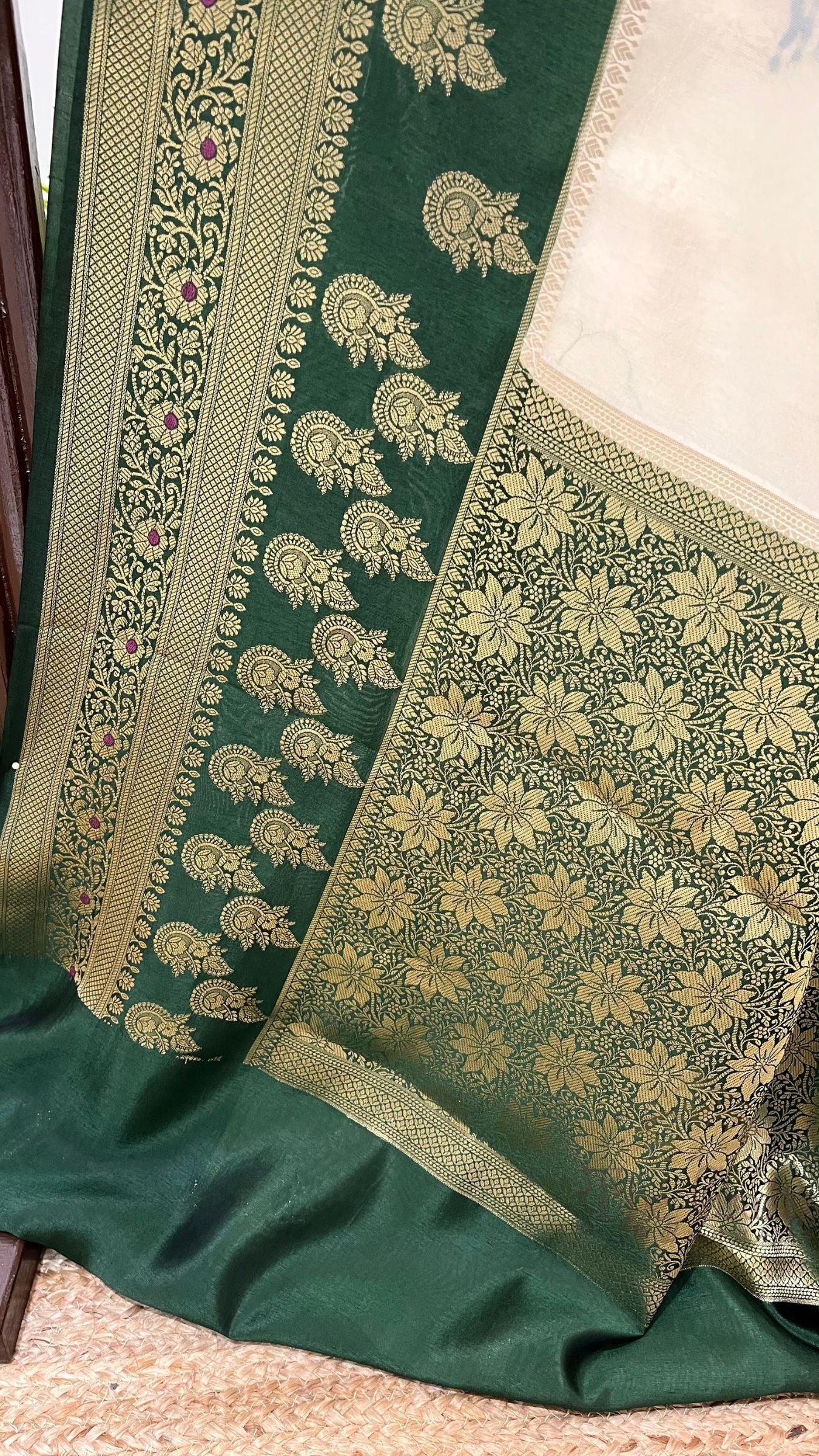 Pure Dupion Silk Banarasi Saree