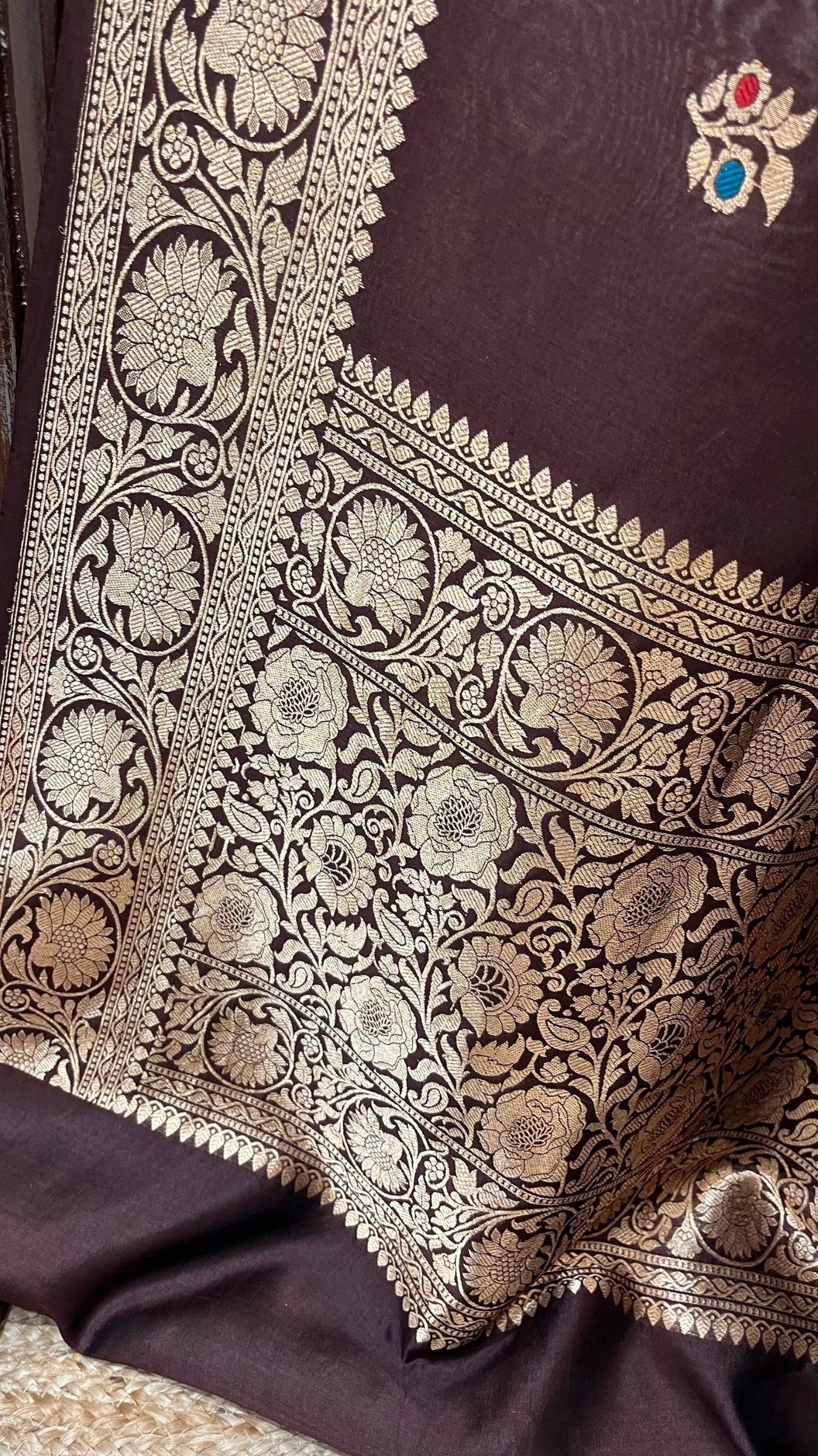 Pure Mango Silk Handloom Banarasi Saree