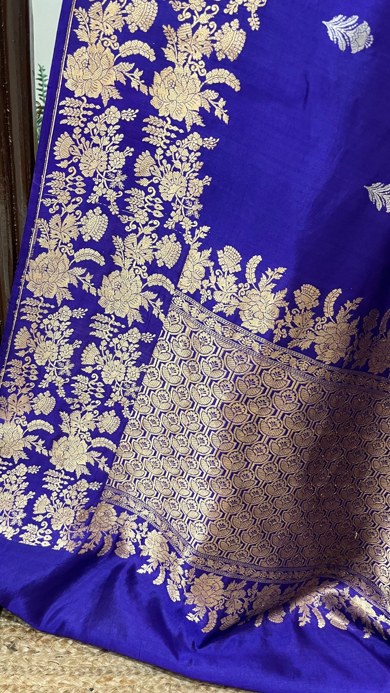 Pure Mango Silk Handloom Banarasi Saree