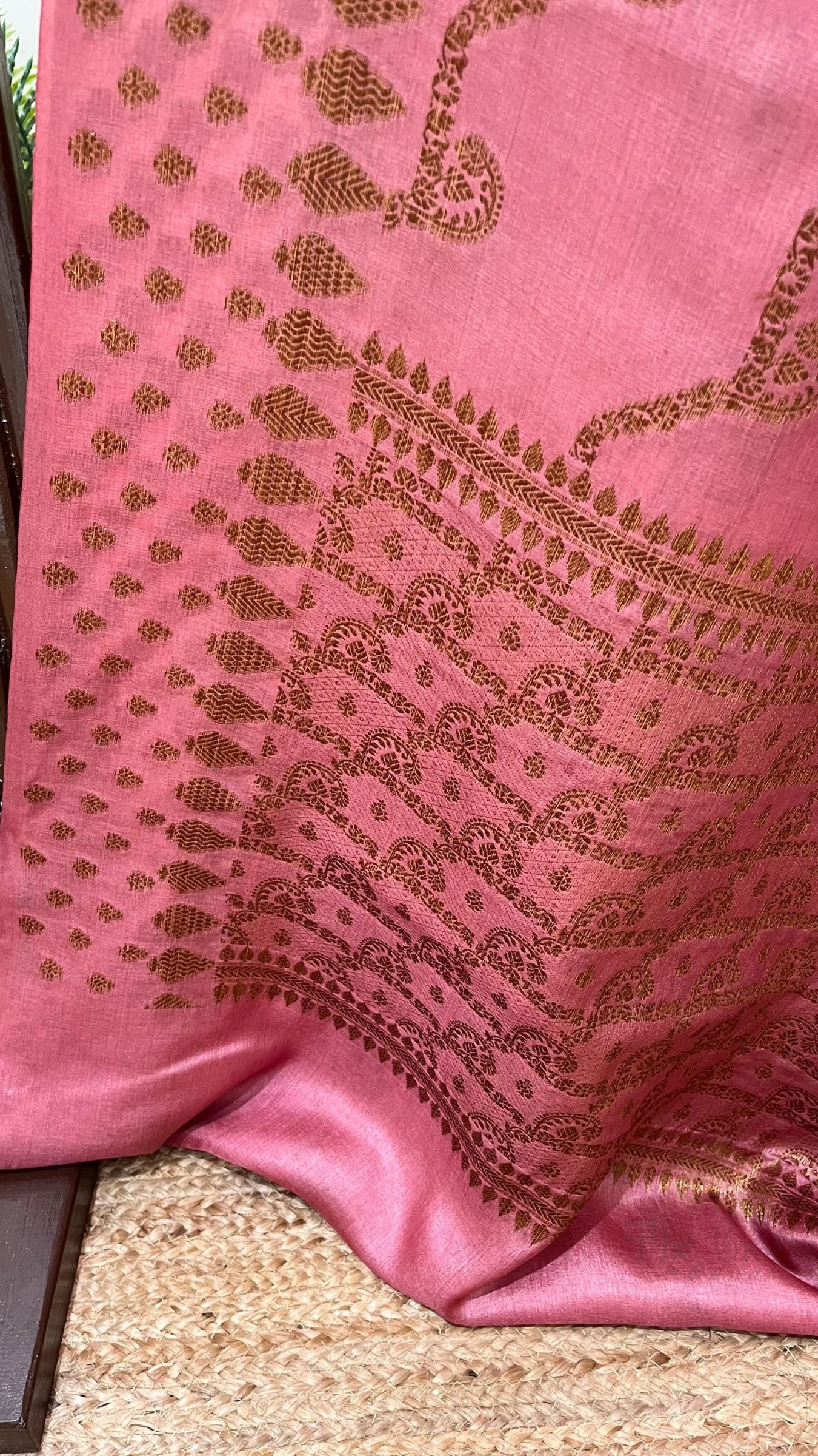Pure Tussar Silk Banarasi Saree