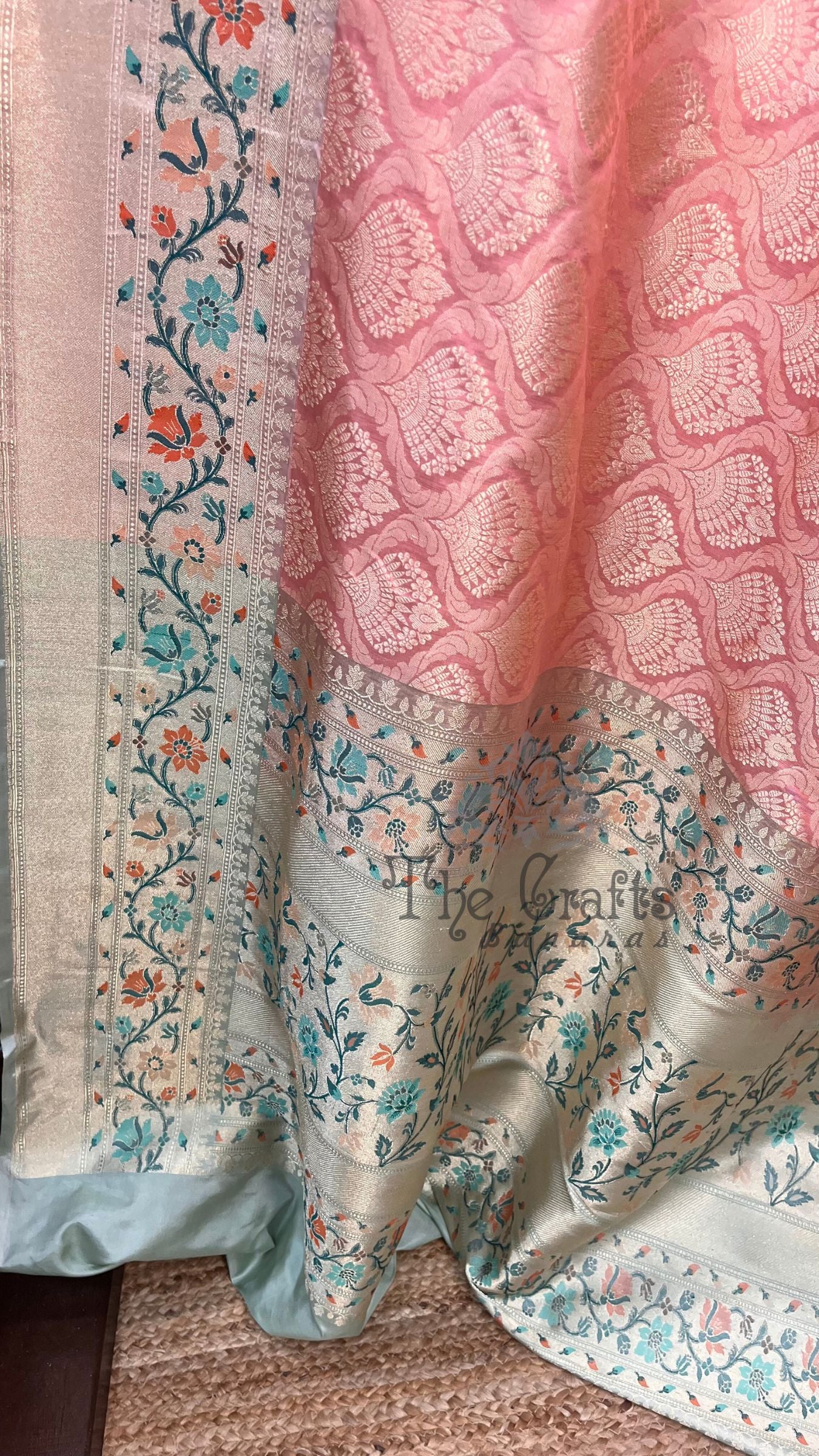 Pure Katan Silk Handloom Banarasi Saree - Kadhua Tanchui Brocade