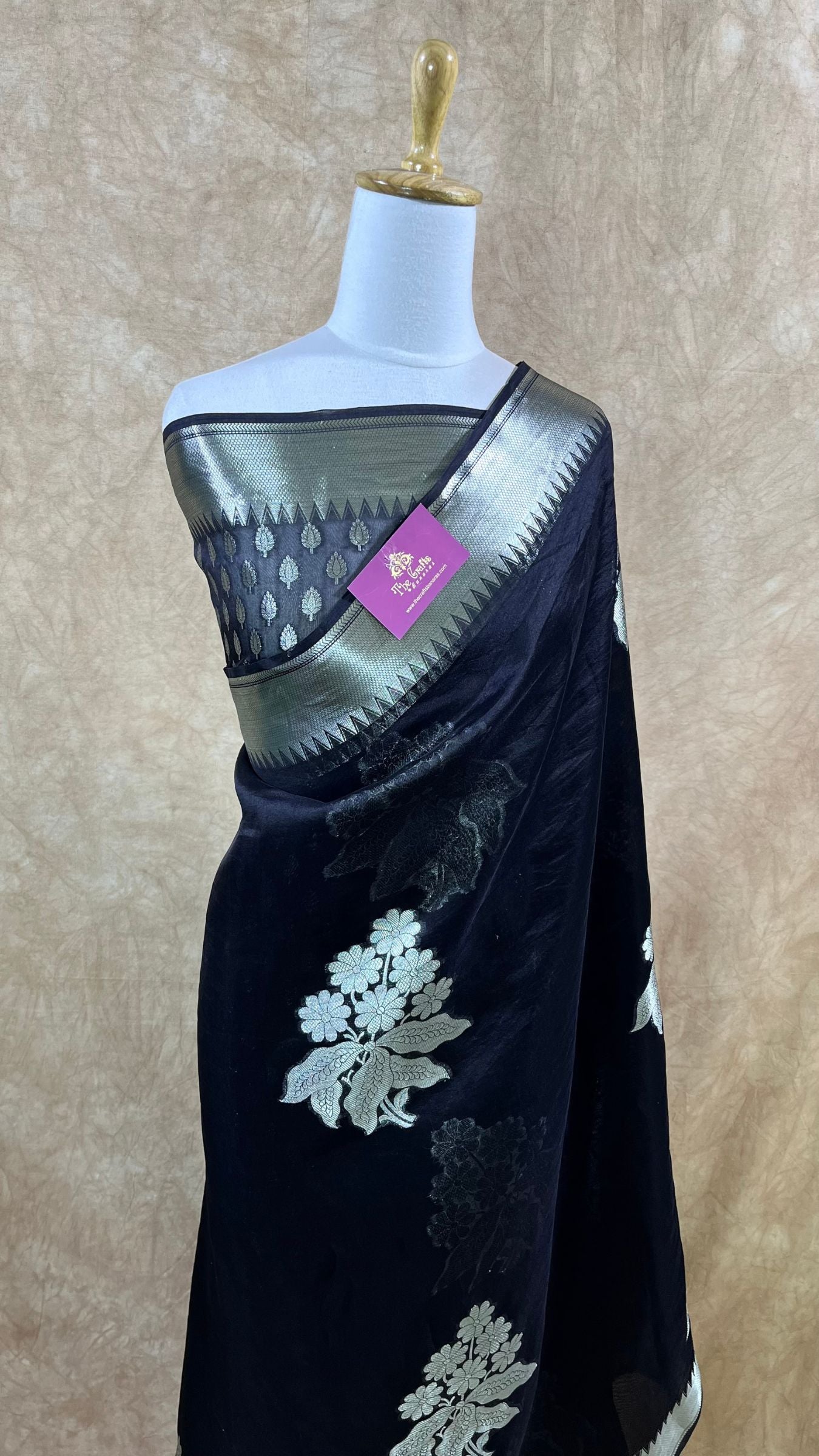 Pure Kora Silk Handloom Banarasi Saree