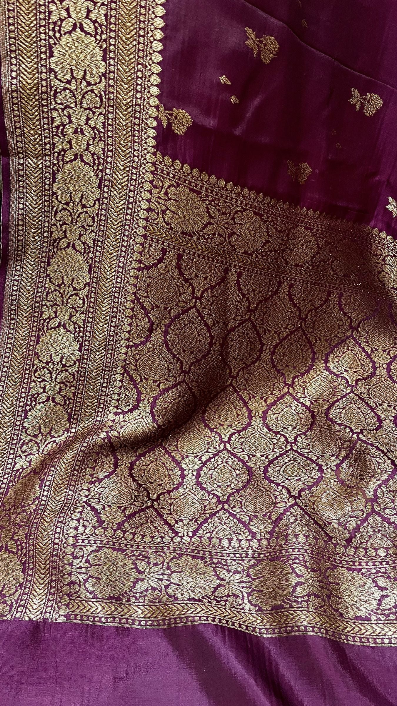 Pure Crepe Silk Banarasi Saree