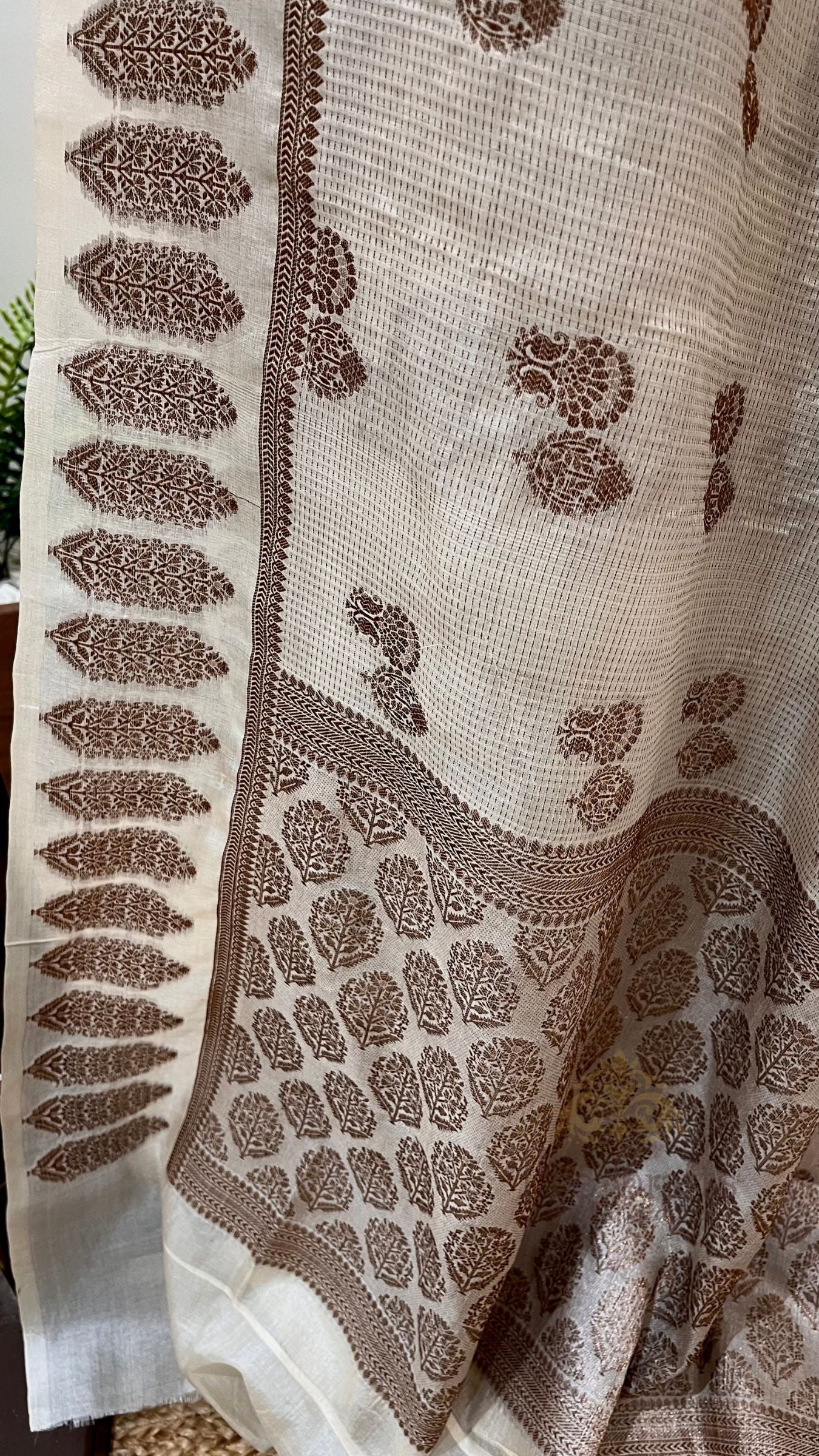 Pure Tussar Silk Banarasi Saree