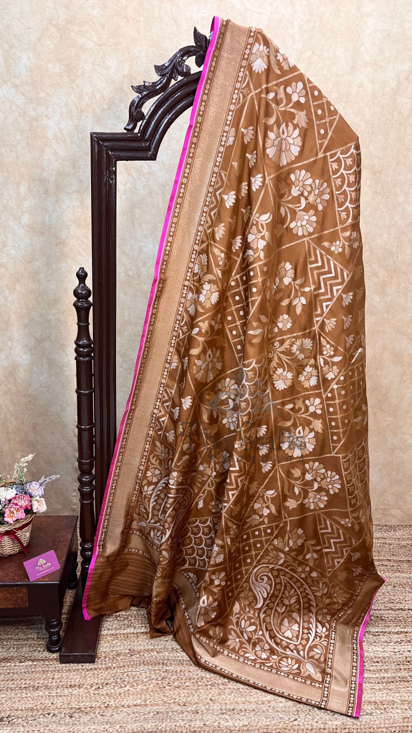 Pure Ektara Cotton Jamdani Banarasi Saree - Alfi