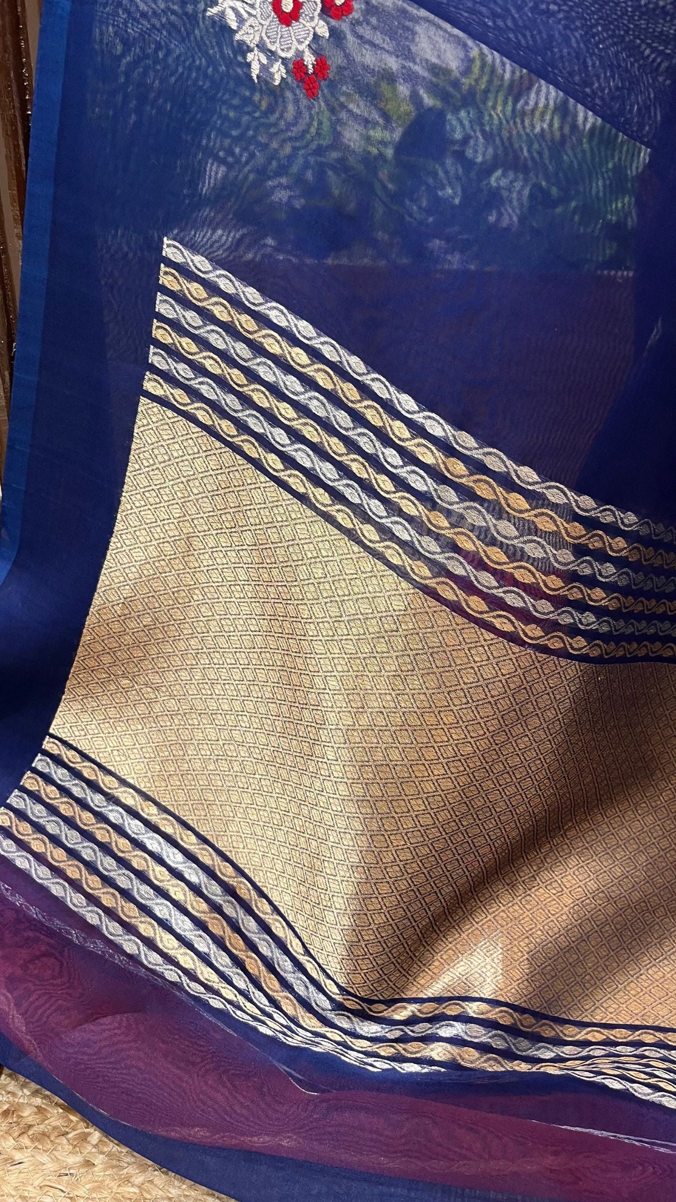 Pure Kora Silk Handloom Banarasi Saree