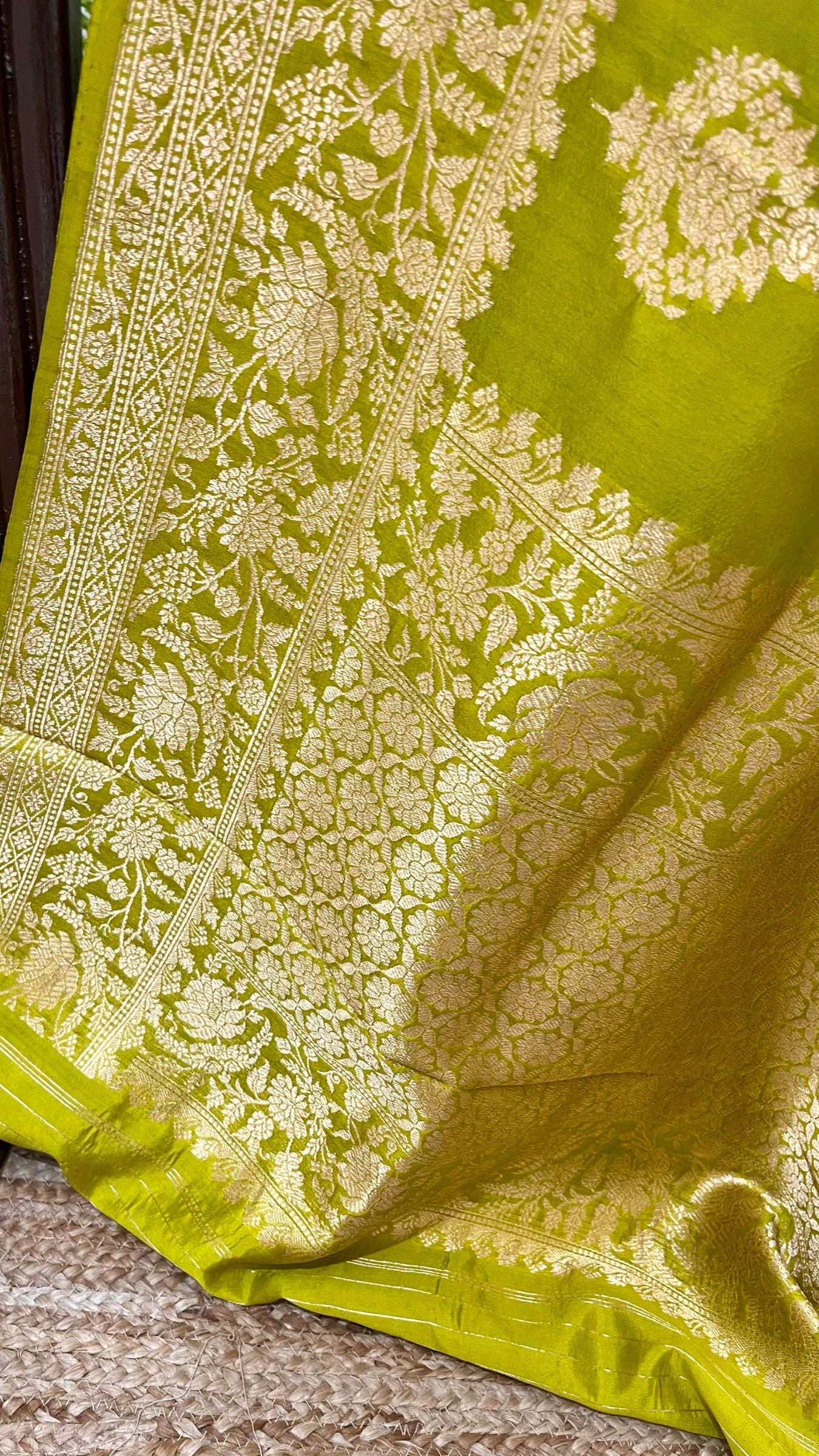 Pure Mango Silk Handloom Banarasi Saree