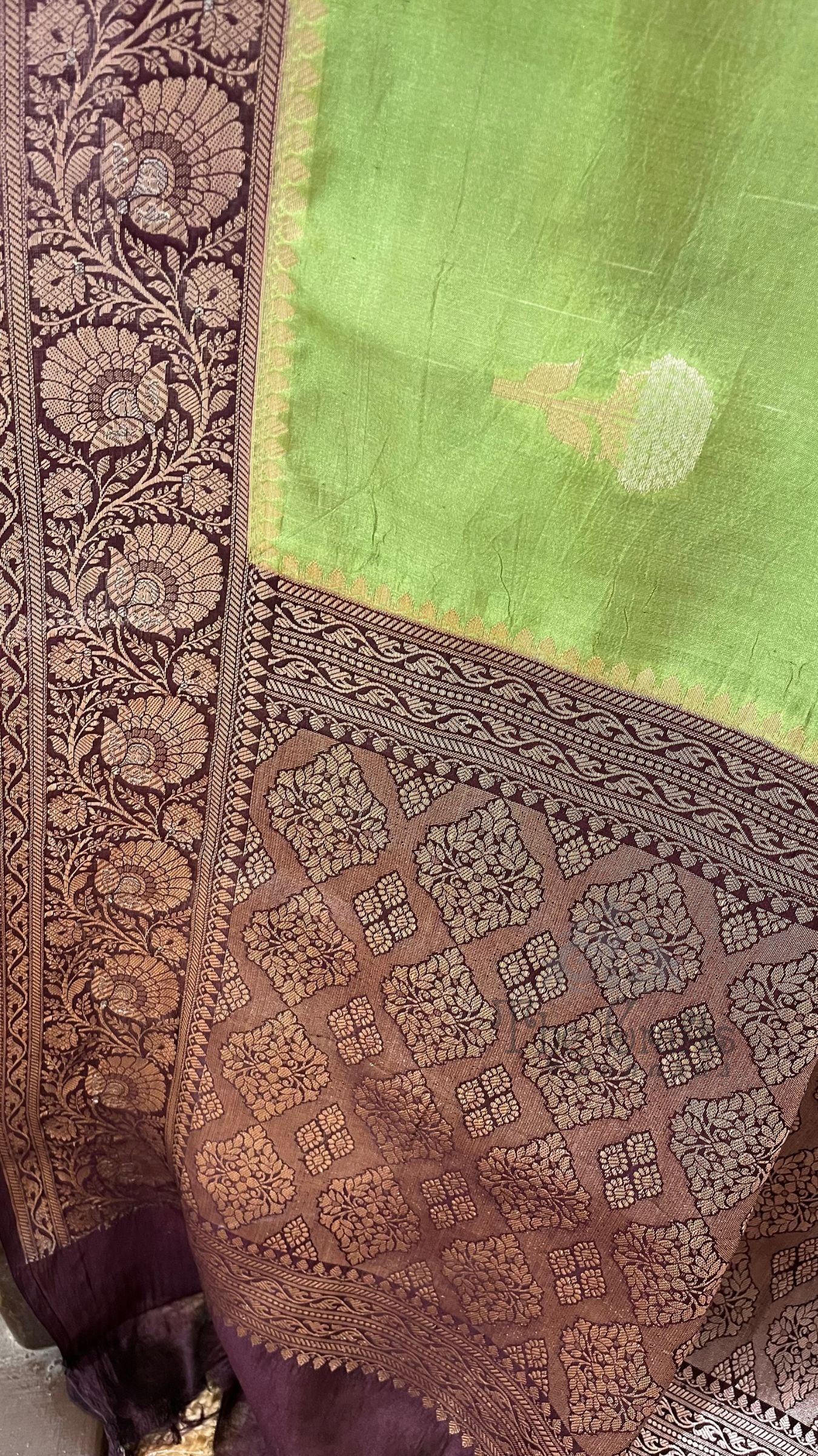 Pure Mango Silk Banarasi Saree