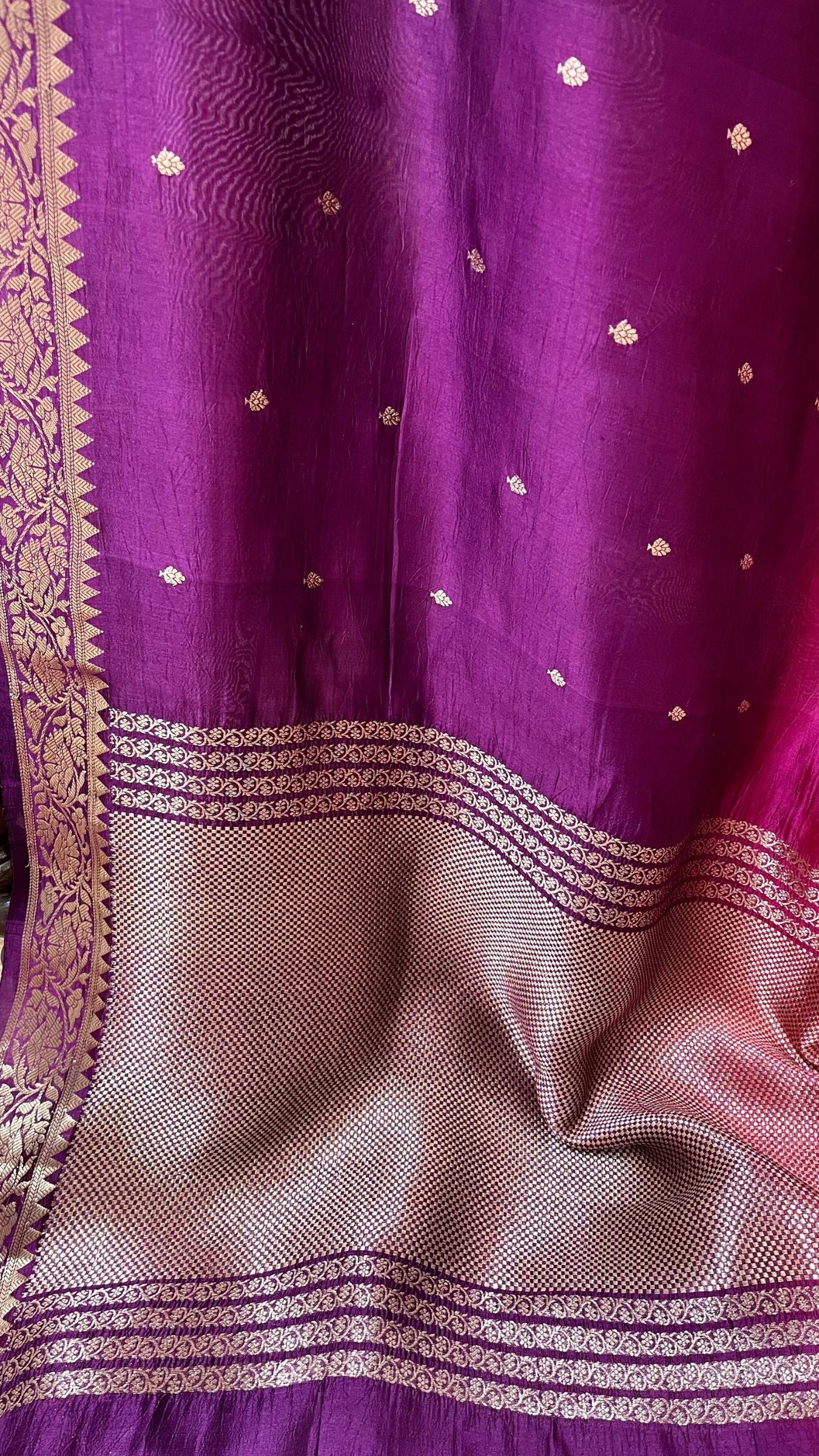 Pure Mango Silk Handloom Banarasi Saree