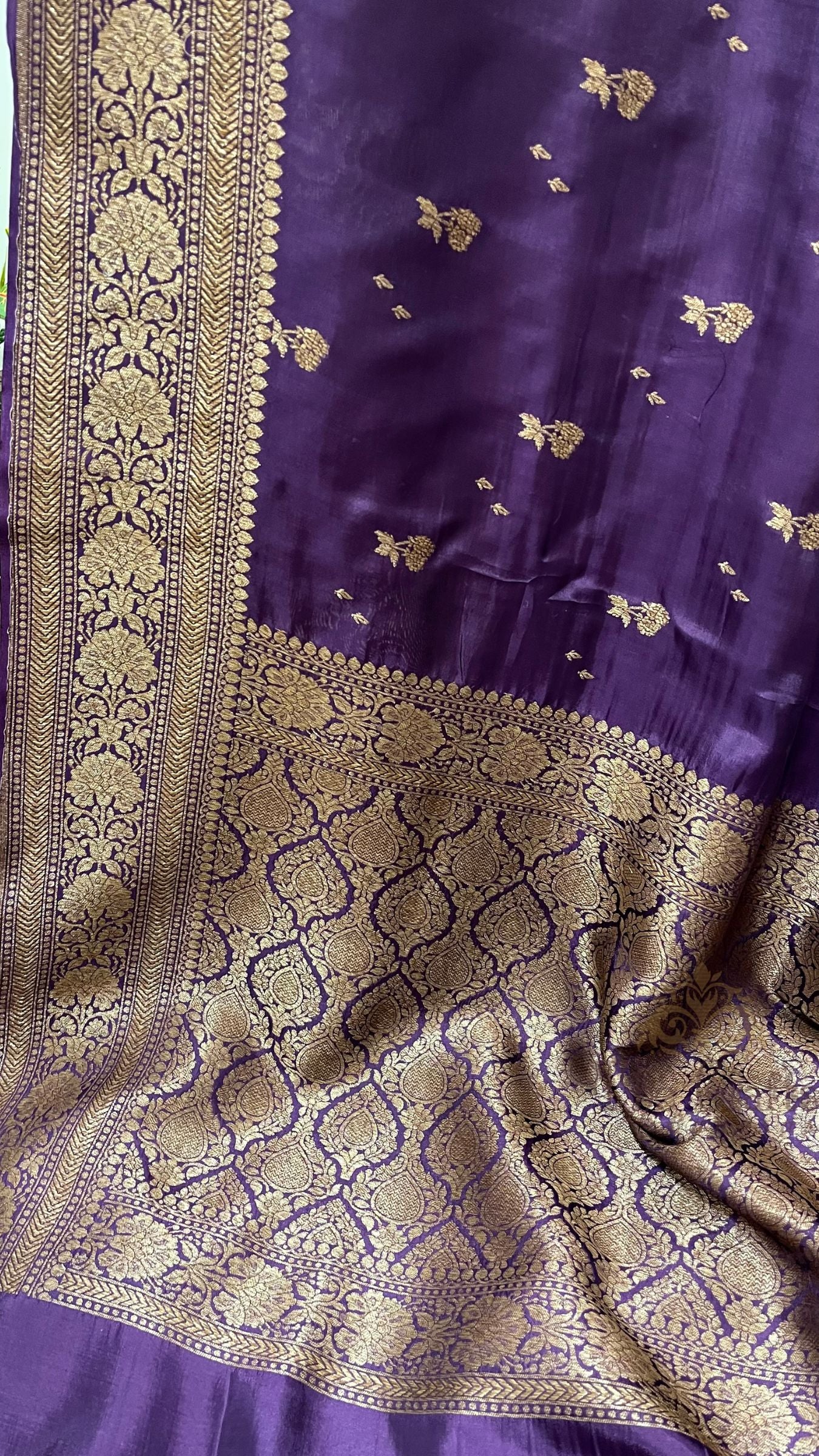 Pure Crepe Silk Banarasi Saree