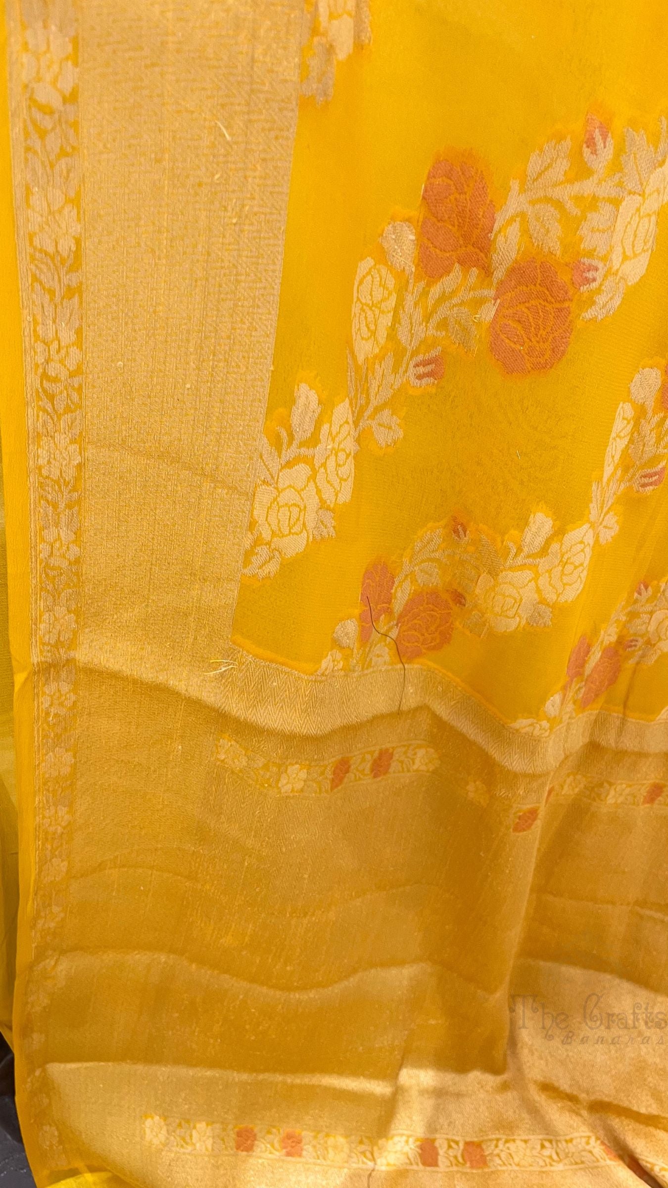 Pure Khaddi Chiffon Banarasi Saree