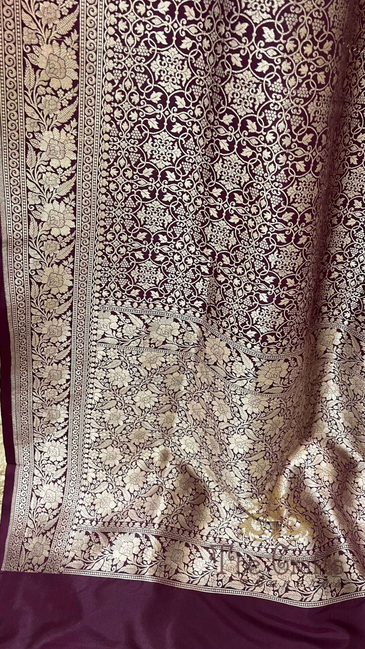 Pure Katan Silk Handloom Banarasi Saree - Tanchui Brocade