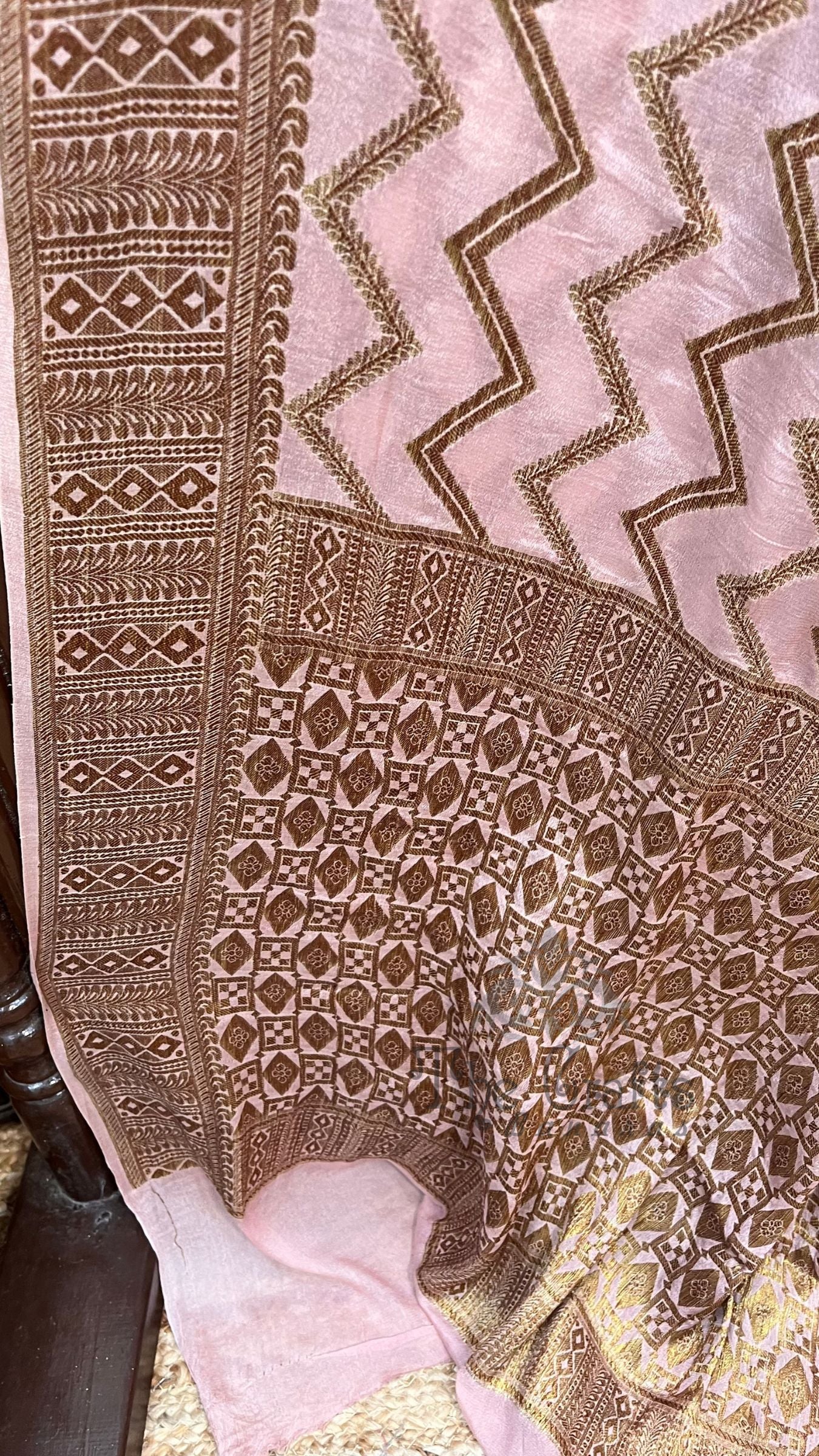 Pure Khaddi Chiffon Banarasi Saree