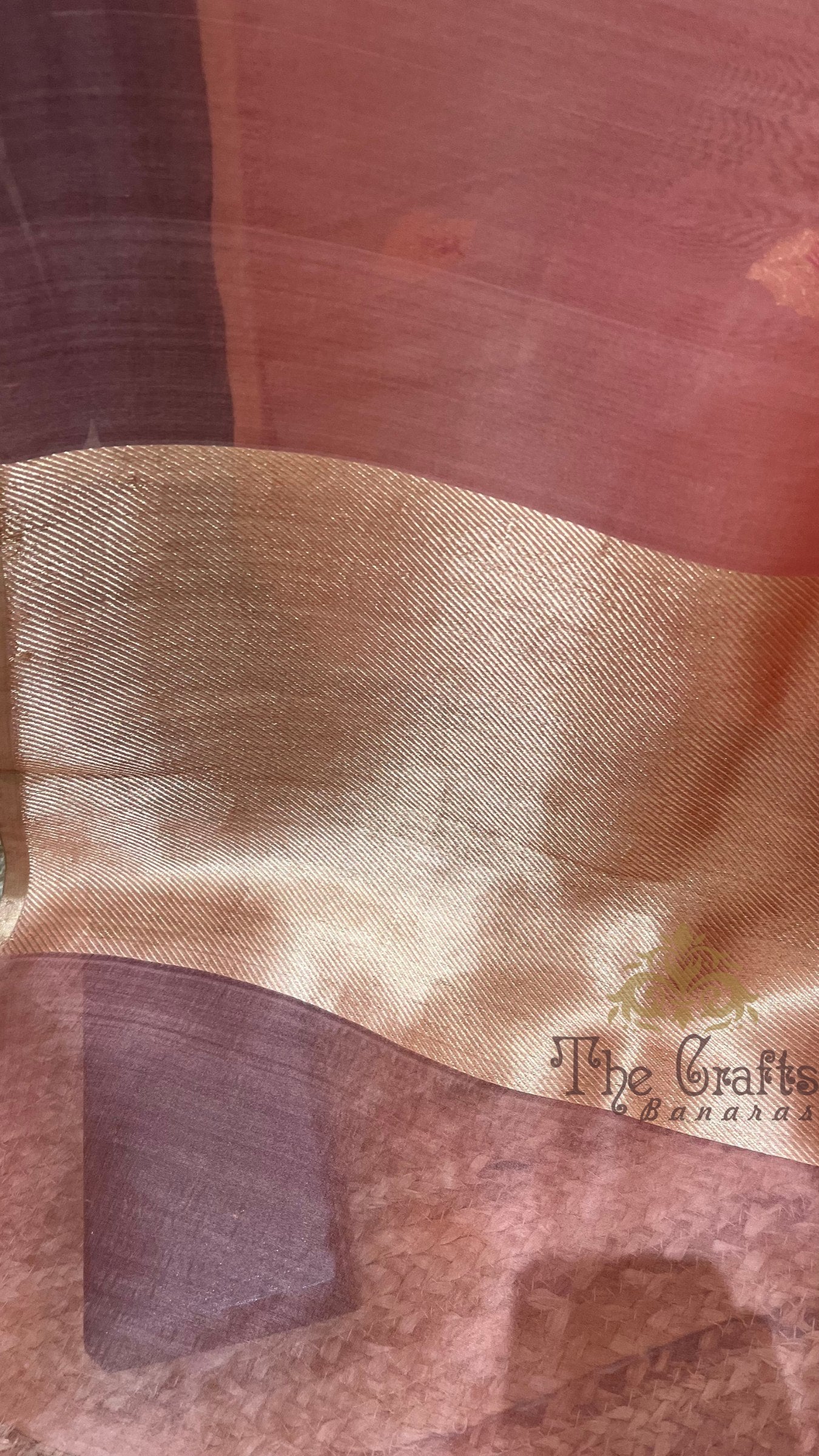 Pure Kora Silk Handloom Banarasi Saree - with kadhua motifs