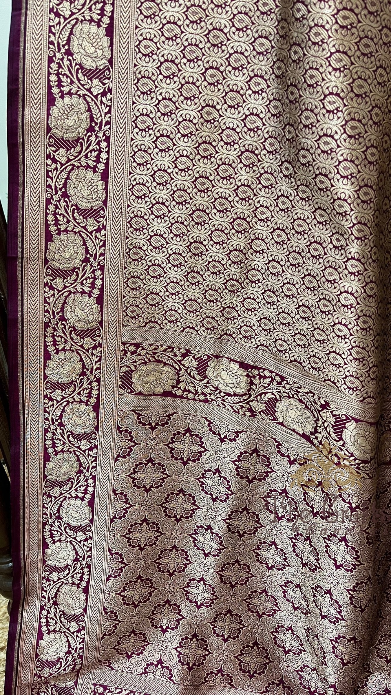 Pure Katan Silk Handloom Banarasi Saree - Tanchui Brocade