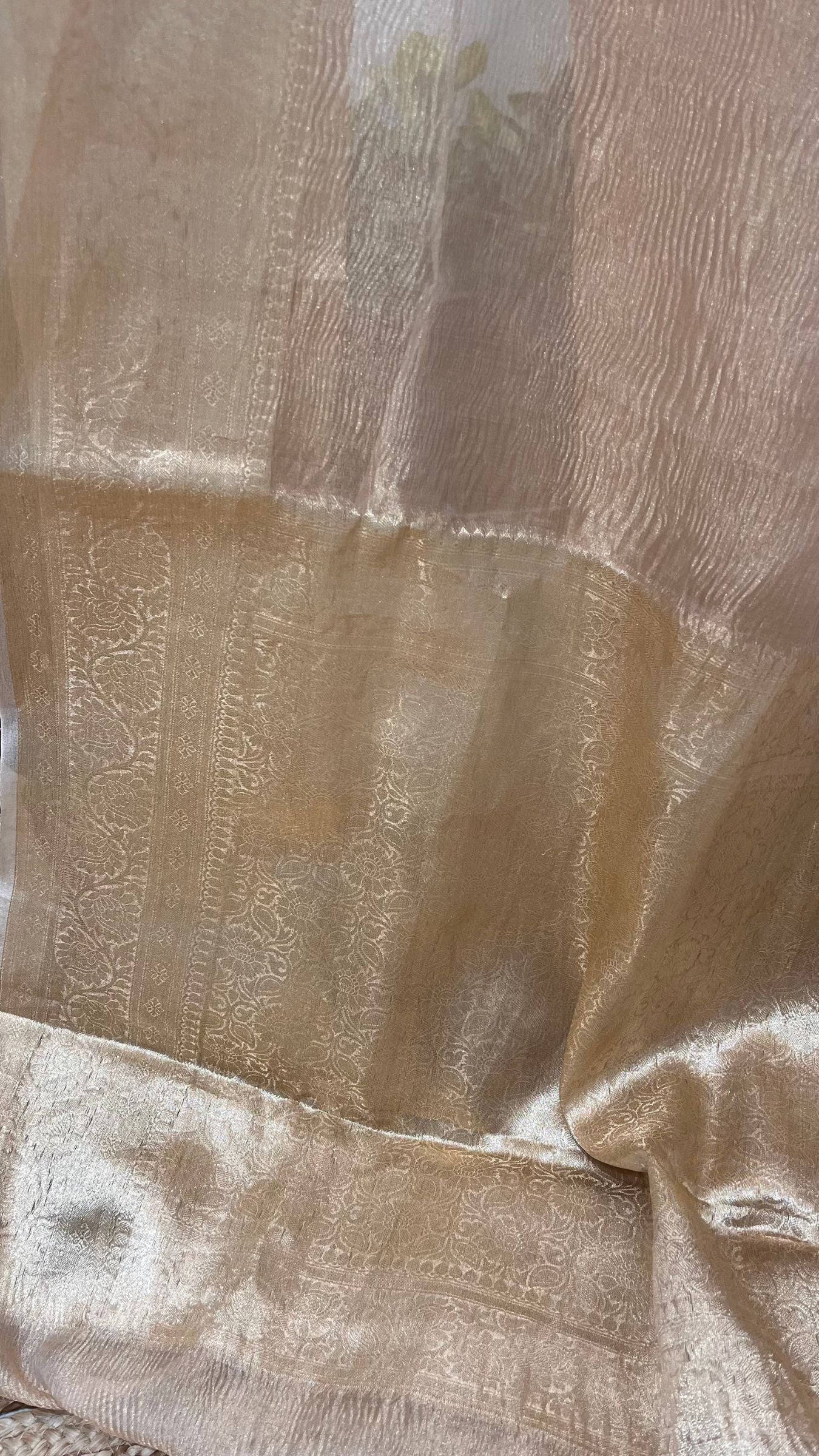 Pure Crush Tissue Silk Banarasi Saree