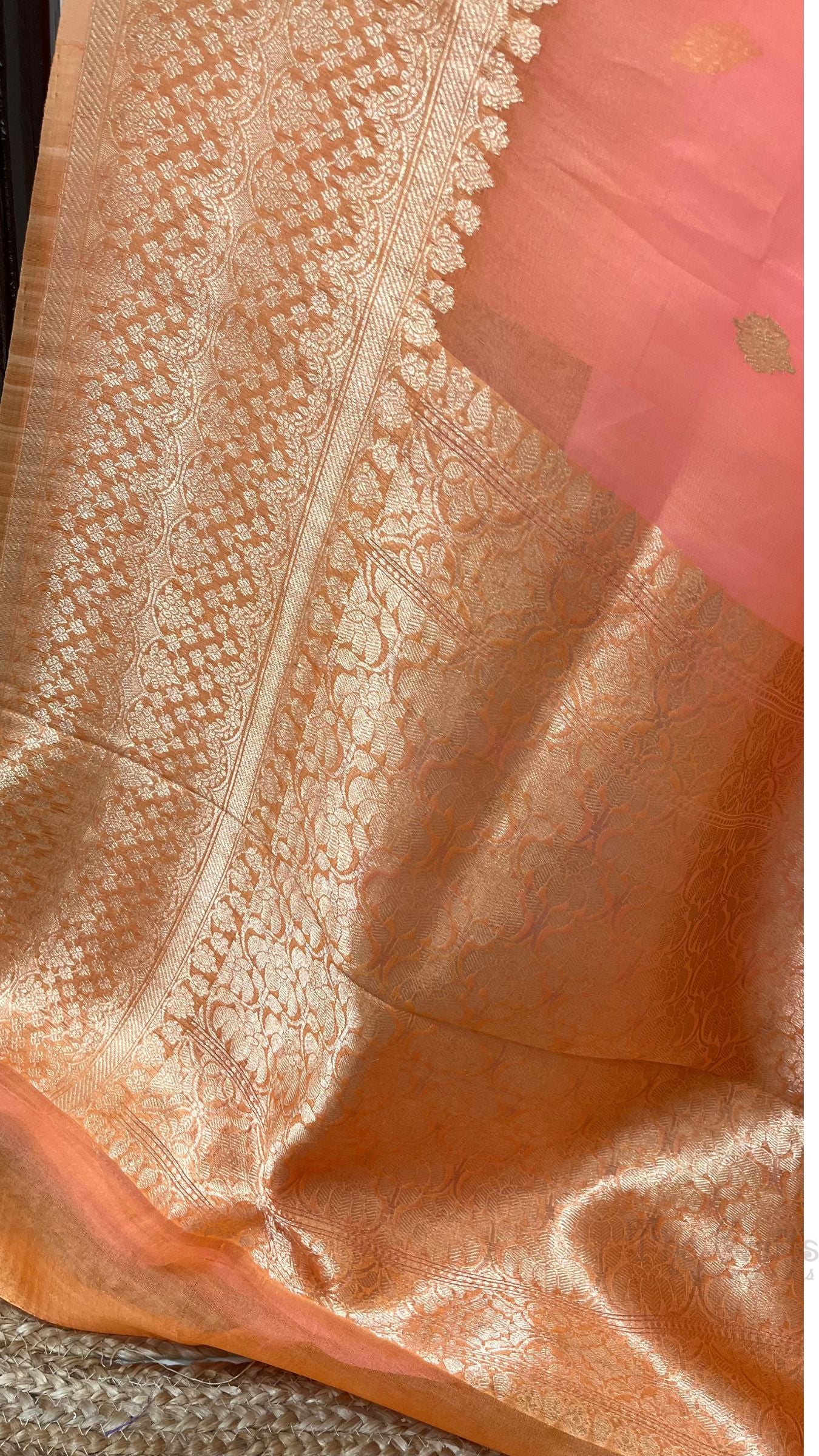 Pure Kora Silk Handloom Banarasi Saree