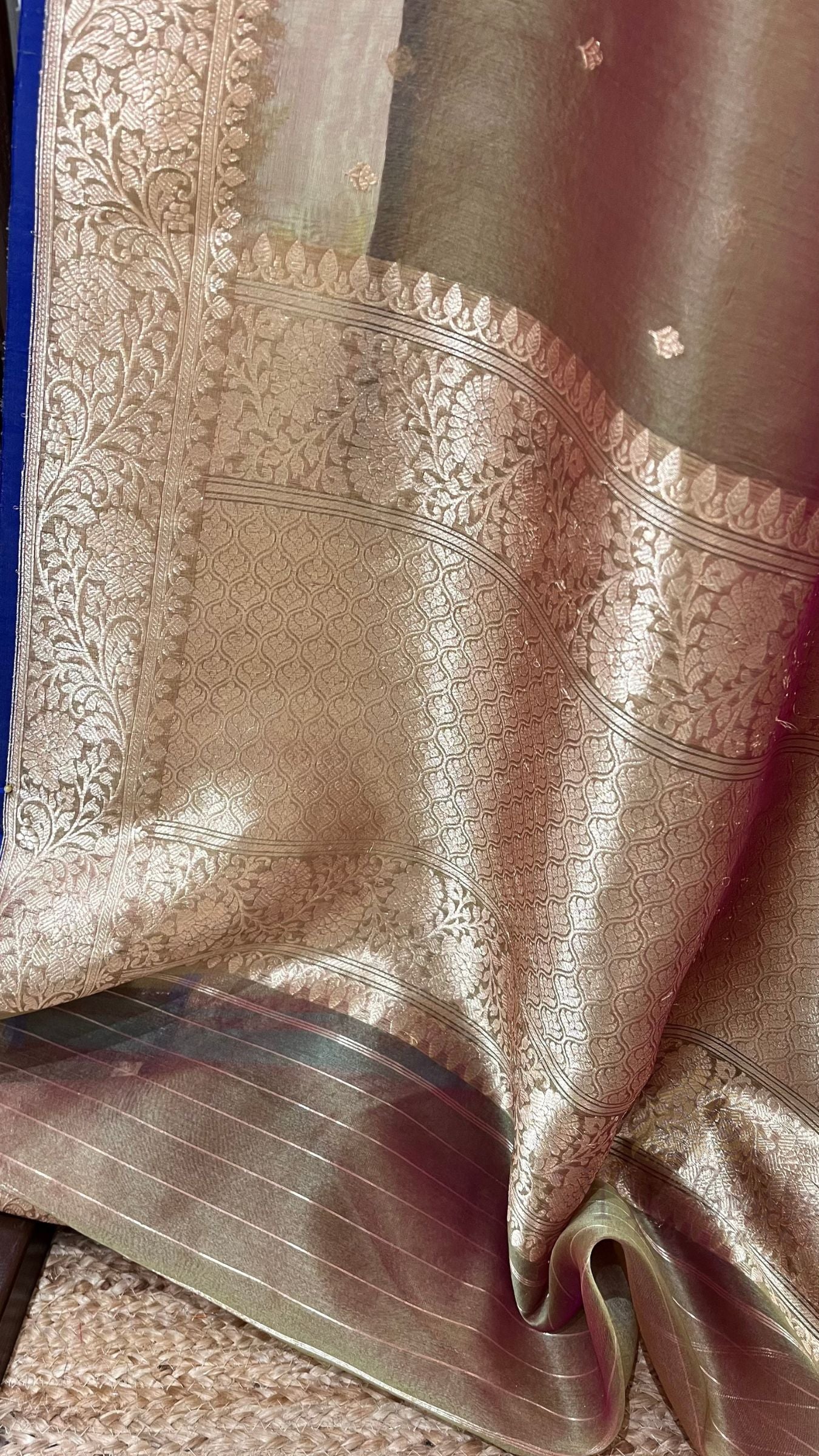 Pure Kora Silk Handloom Banarasi Saree
