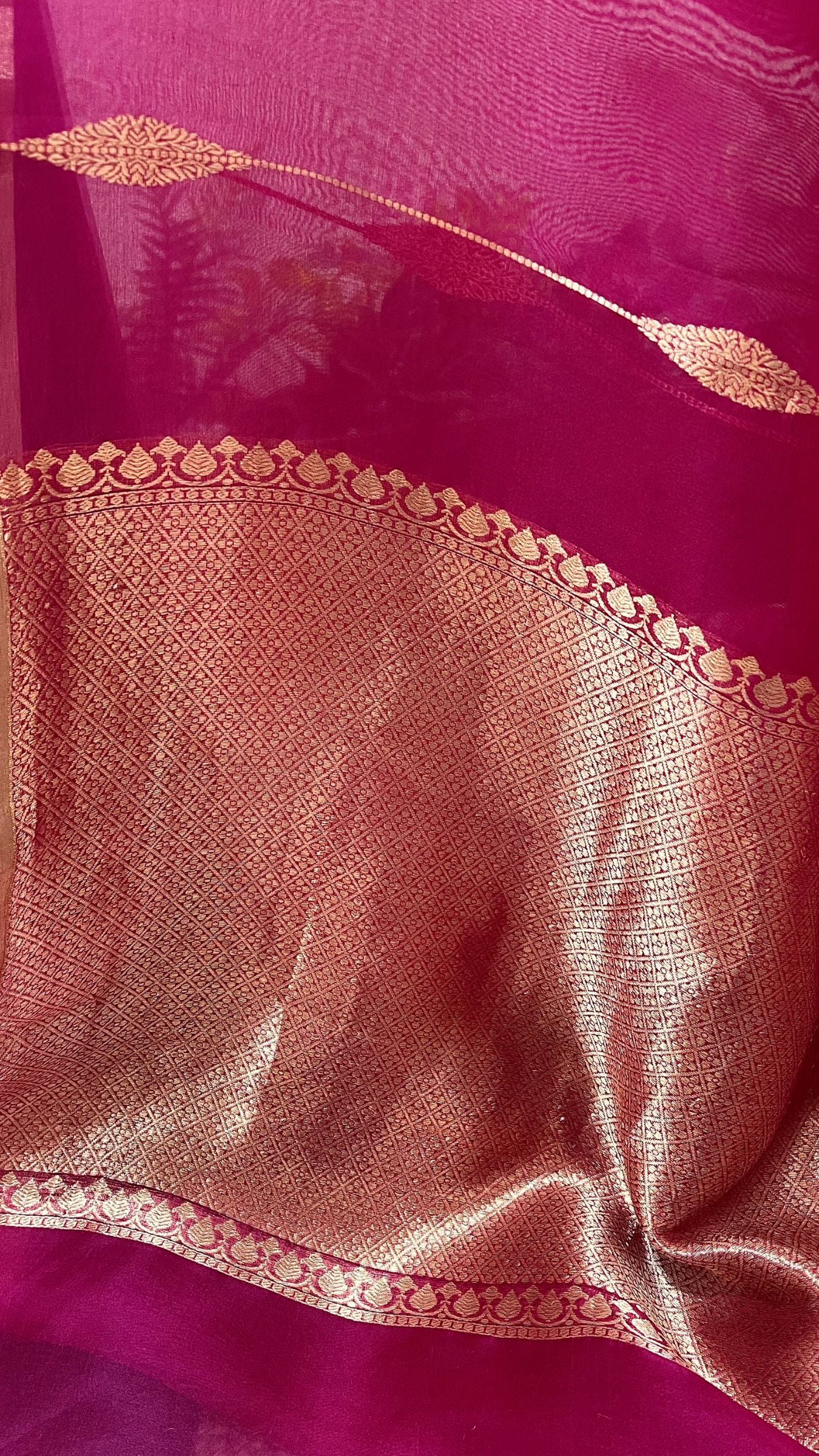 Pure Kora Silk Handloom Banarasi Saree