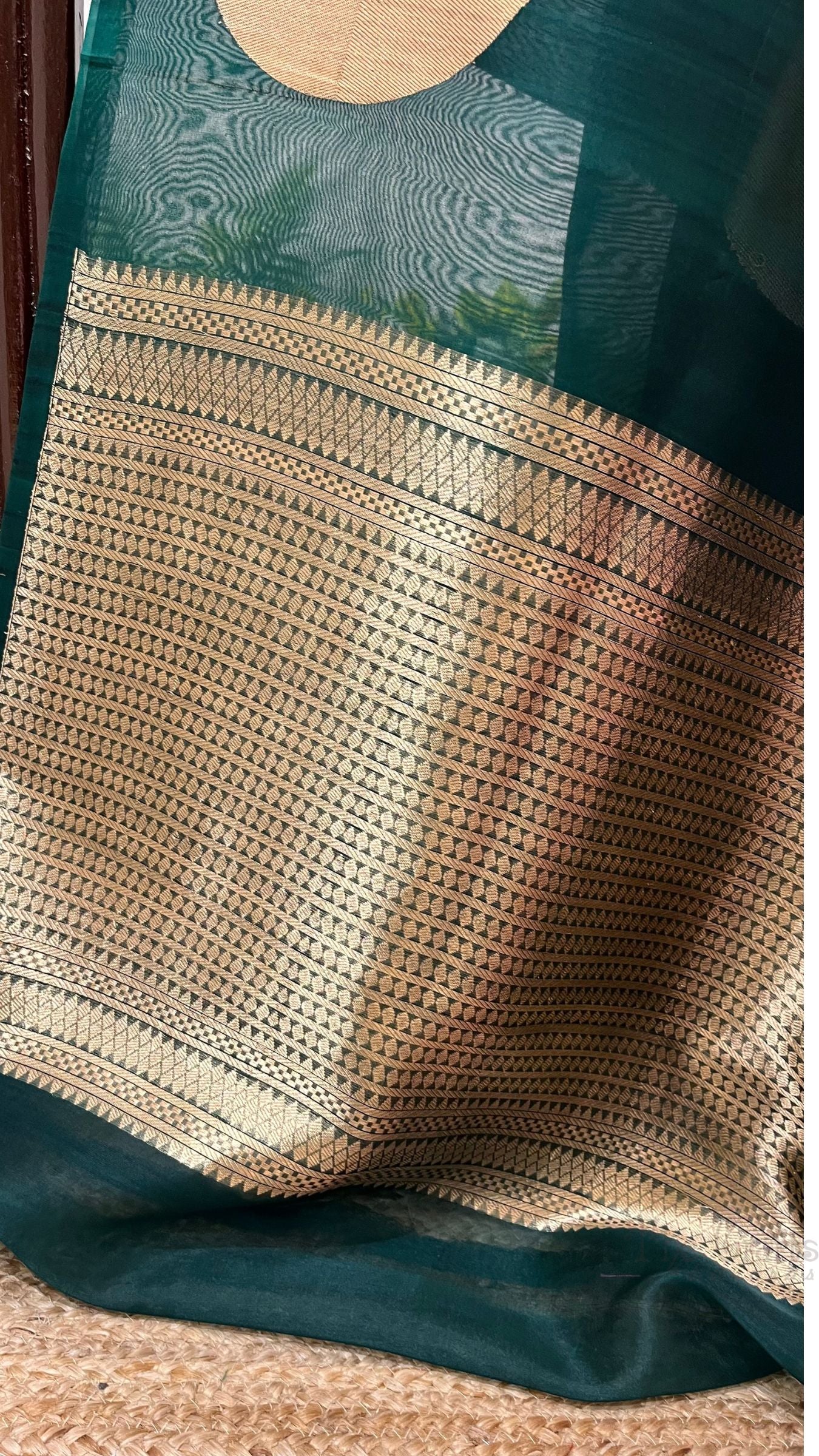 Pure Kora Silk Handloom Banarasi Saree