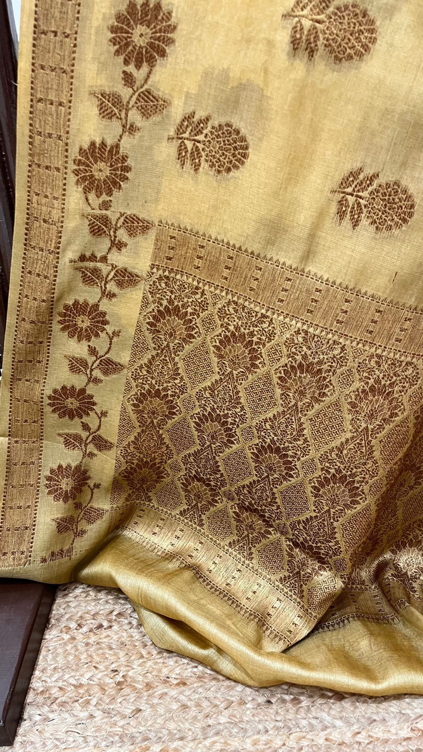 Pure Tussar Silk Banarasi Saree