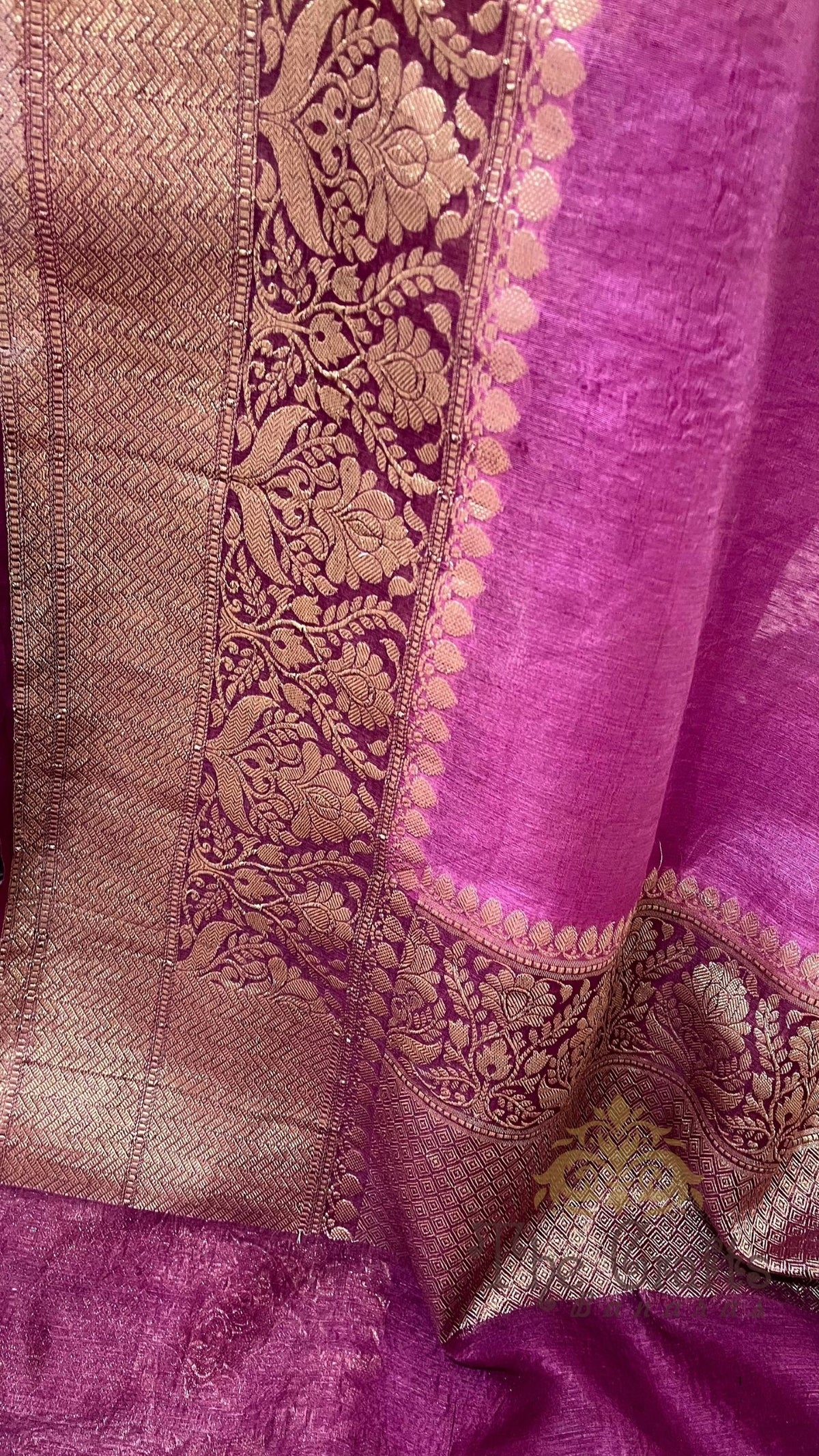 Pure Linen Banarasi Saree