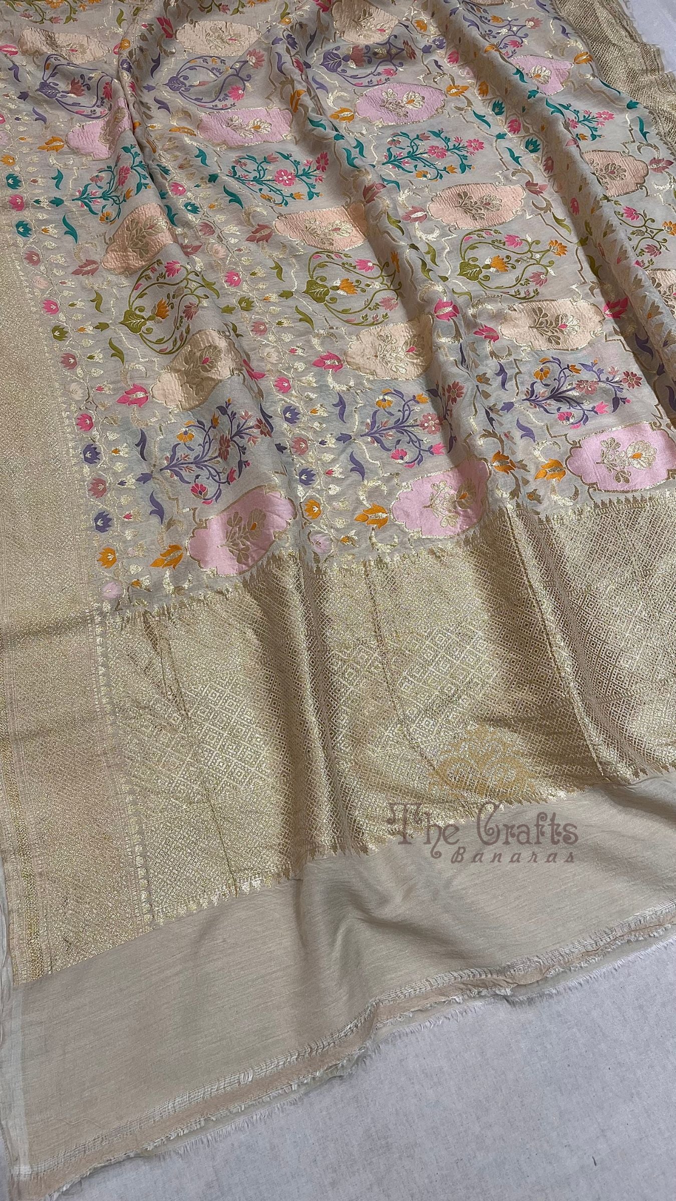 Pure Moonga Silk Banarasi Handloom Dupatta