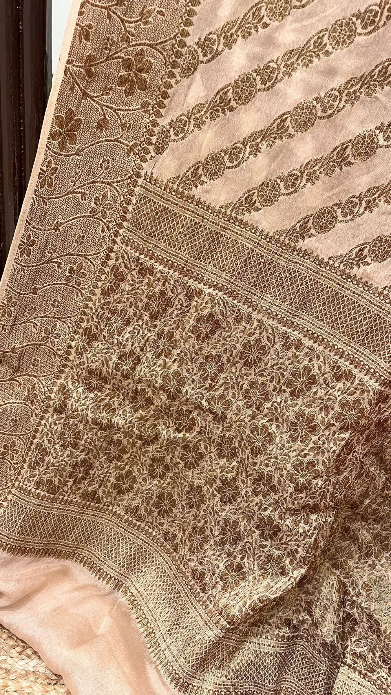 Pure Khaddi Chiffon Banarasi Saree