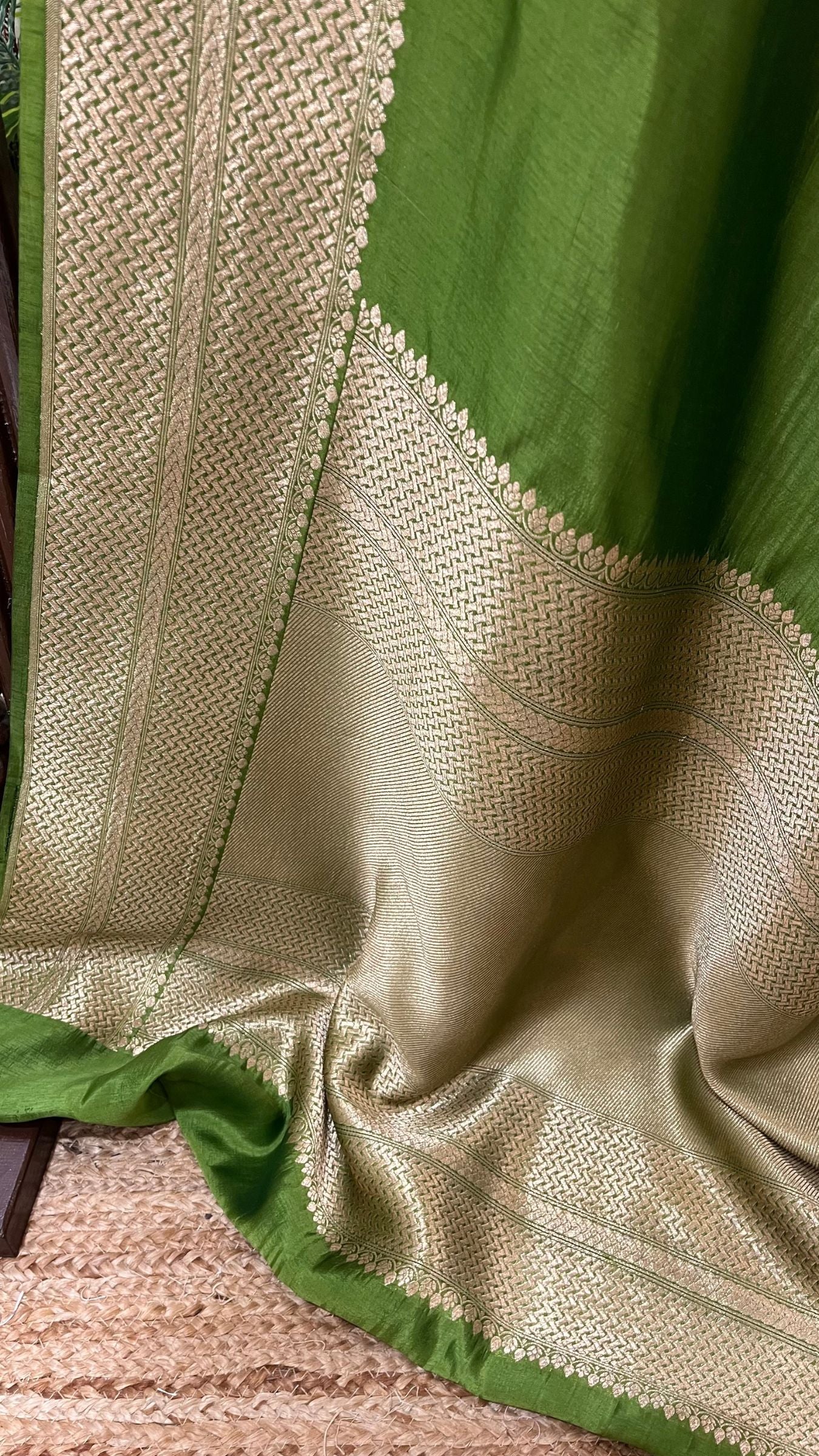 Pure Mango Silk Banarasi Saree