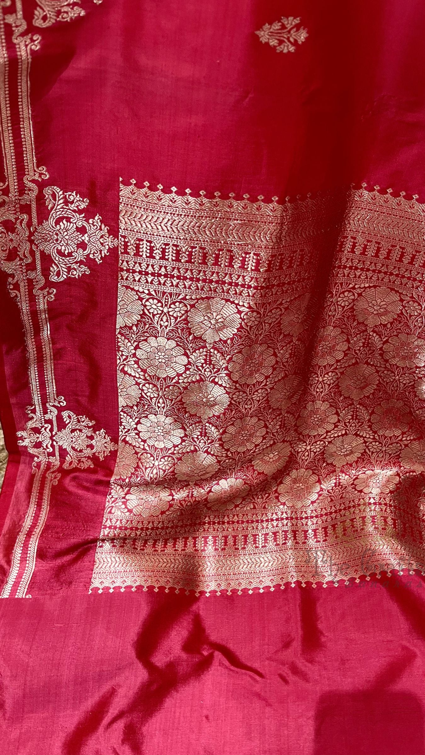 Pure Katan Silk Handloom Banarasi Saree - Kadhua Motifs