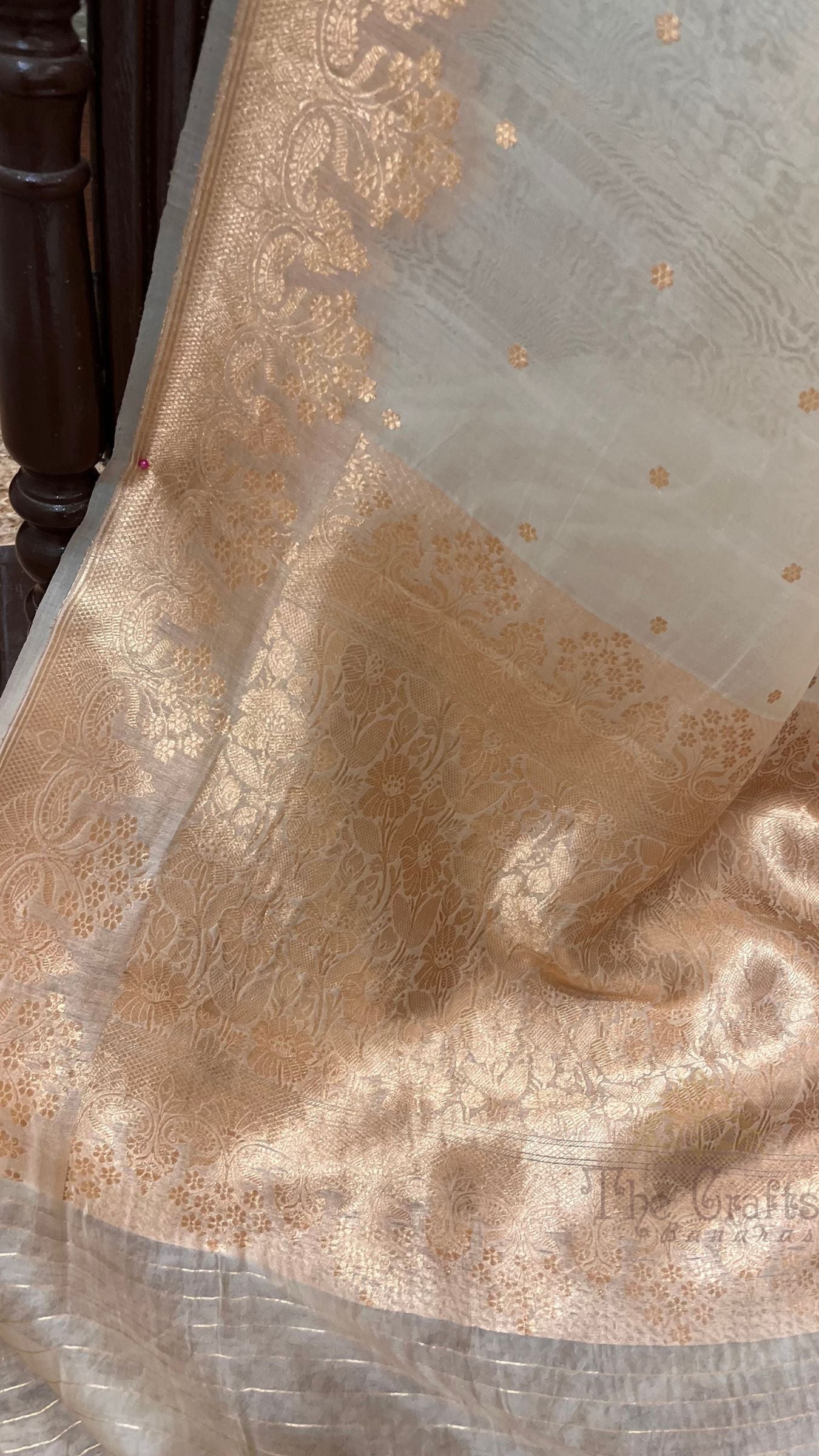 Pure Kora Silk Handloom Banarasi Saree