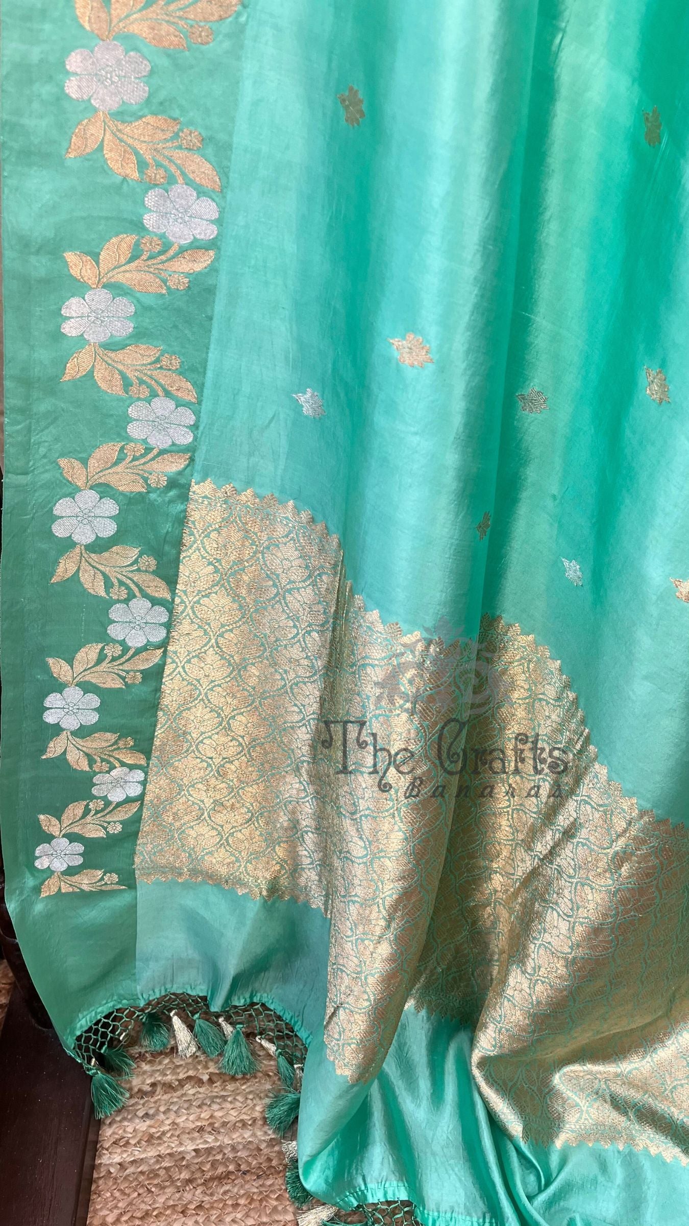 Pure Mango Silk Handloom Banarasi Saree
