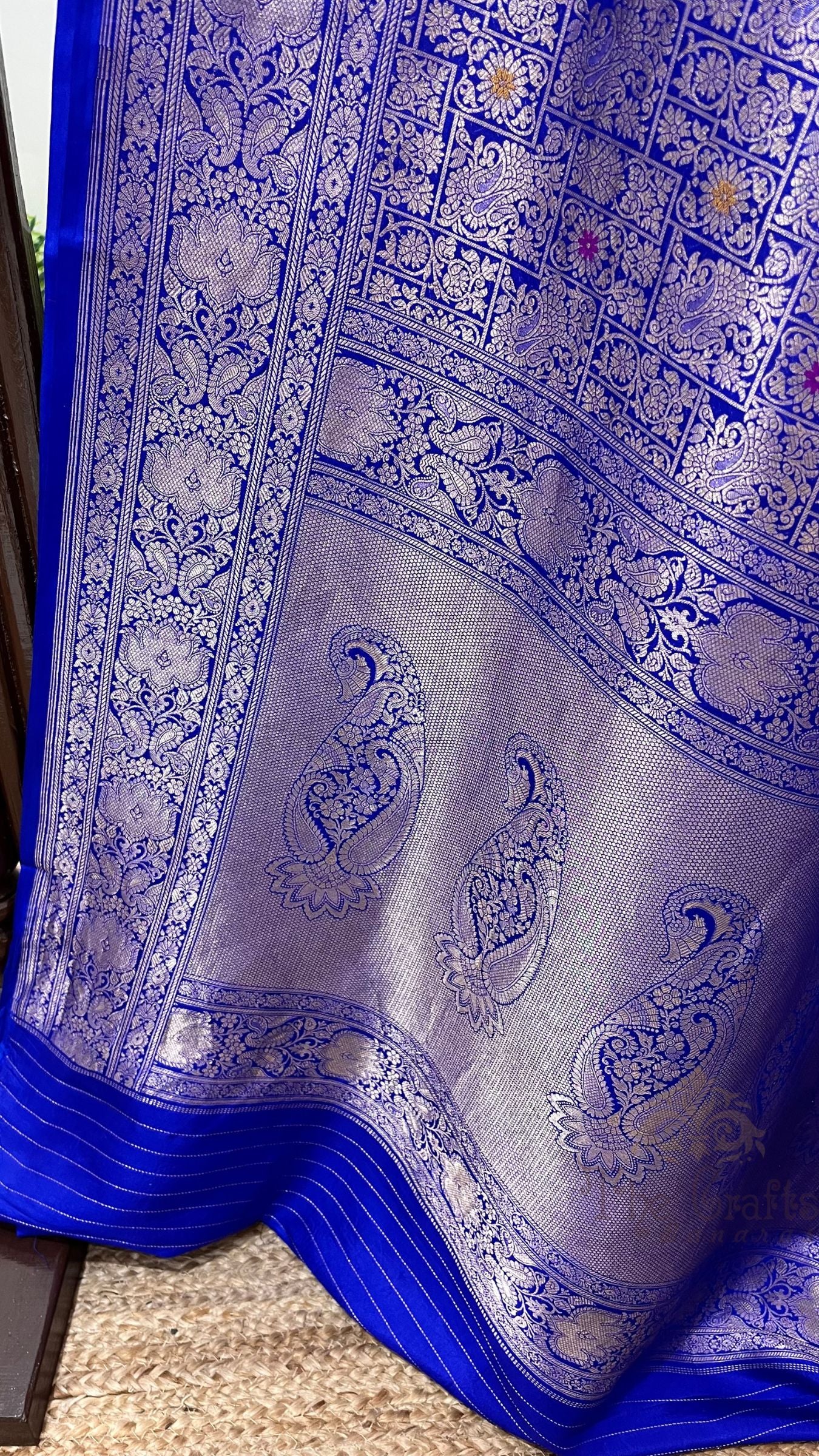 Pure Katan Silk Handloom Banarasi Saree - Tanchui Brocade Meena
