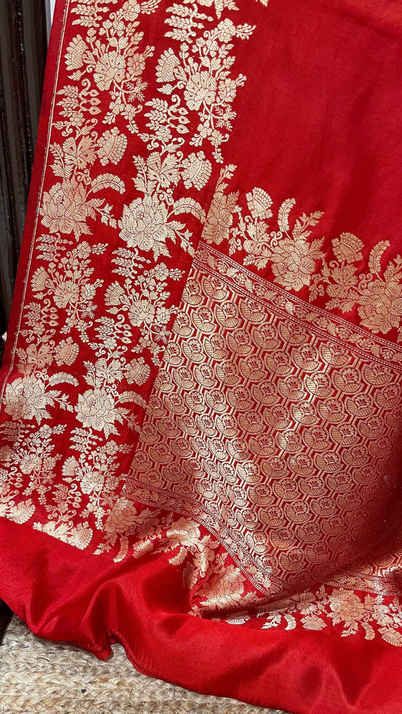 Pure Mango Silk Handloom Banarasi Saree