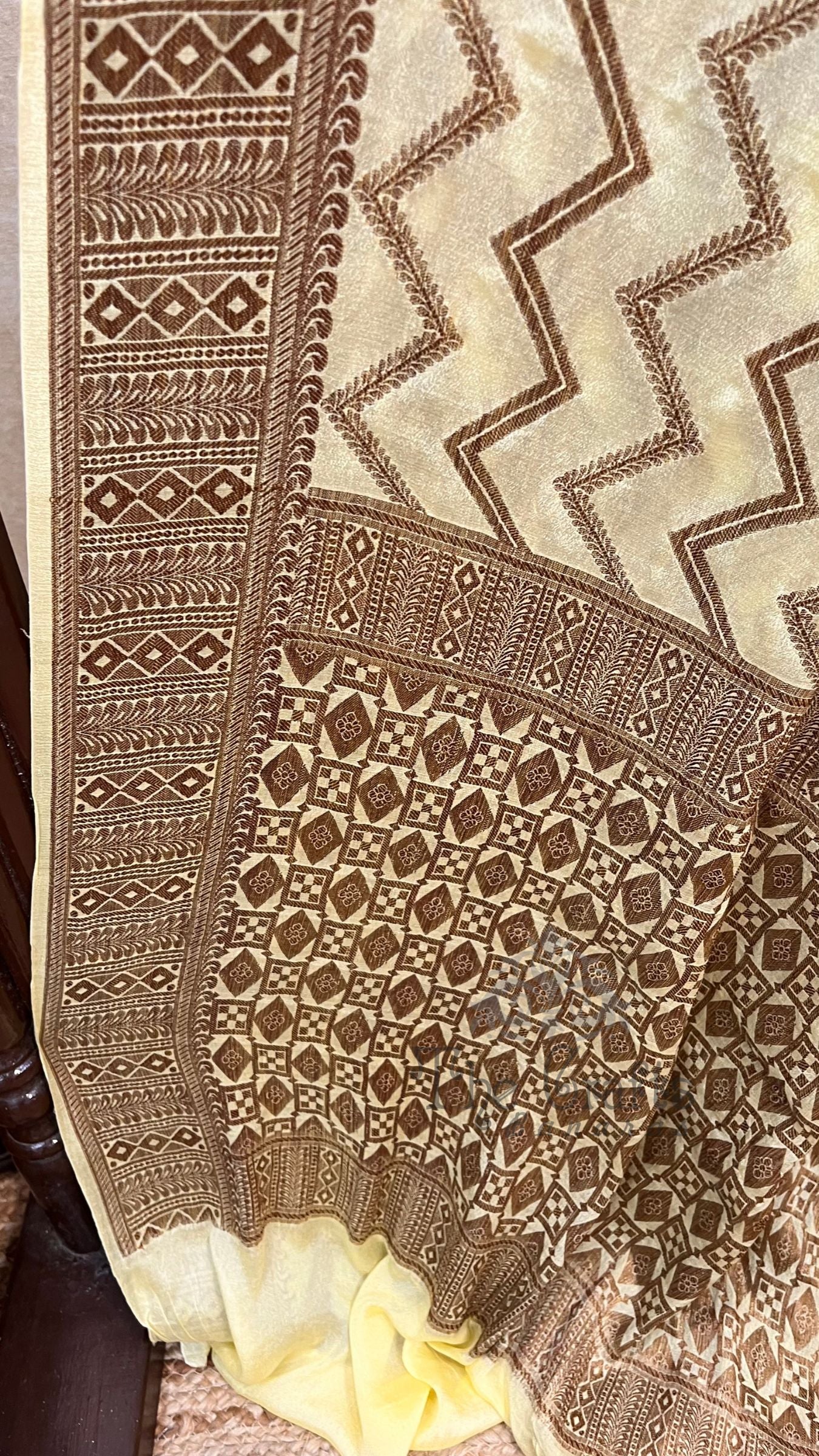 Pure Khaddi Chiffon Banarasi Saree