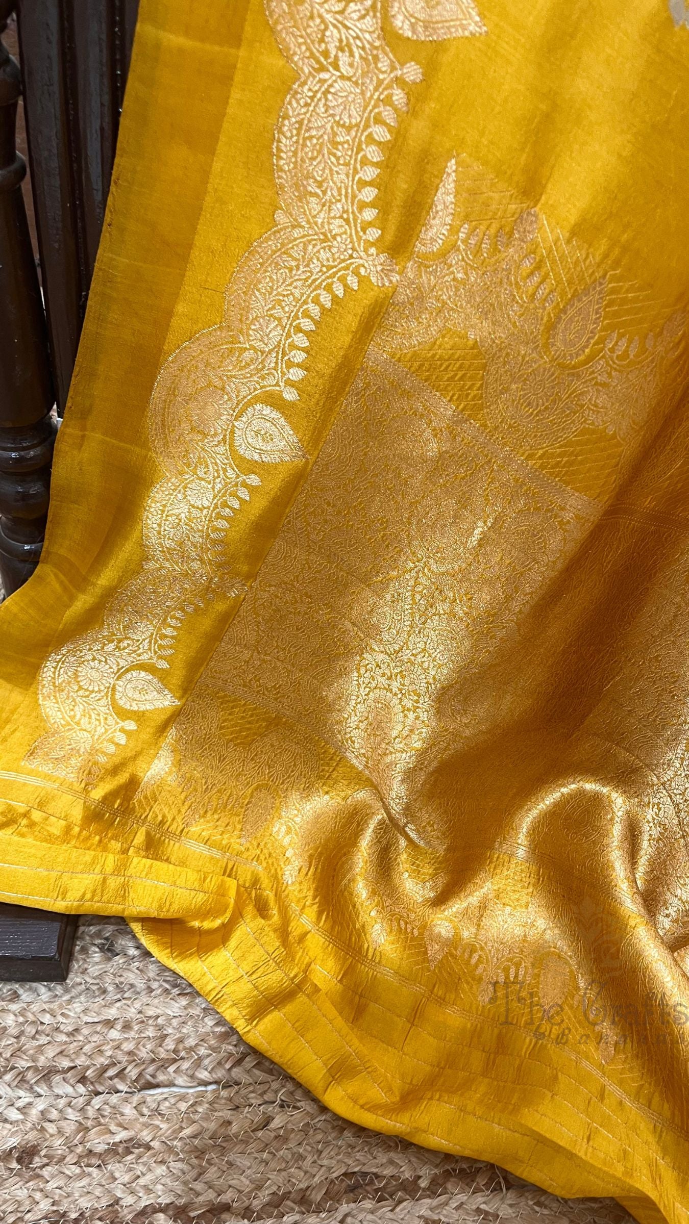 Pure Mango Silk Handloom Banarasi Saree