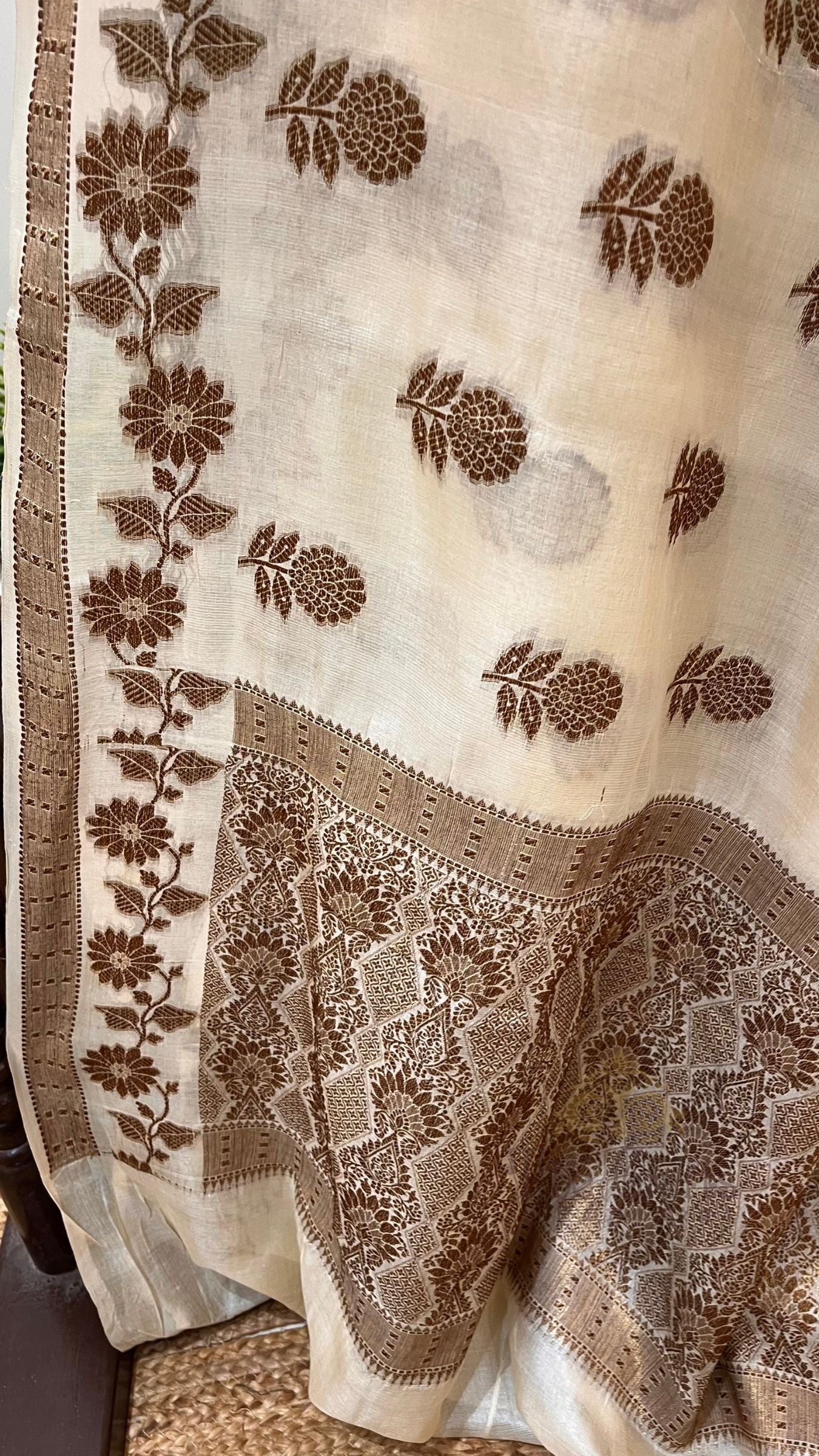 Pure Tussar Silk Banarasi Saree