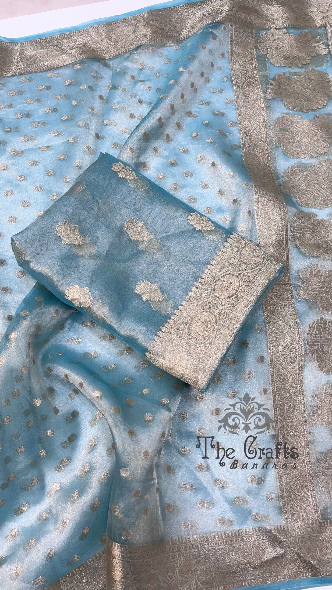Pure Tissue Silk Banarasi Dress Material