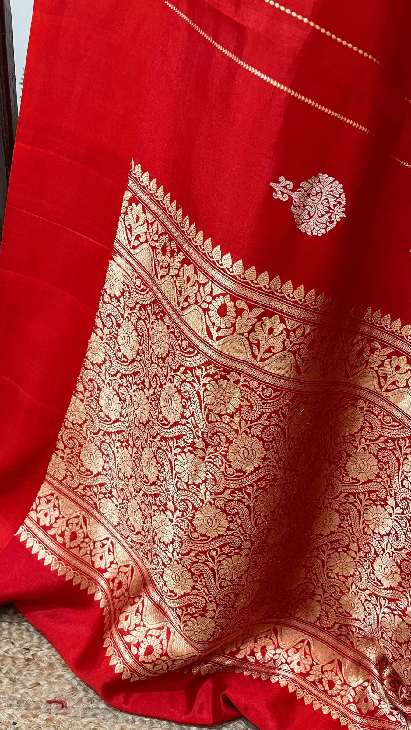 Pure Mango Silk Handloom Banarasi Saree