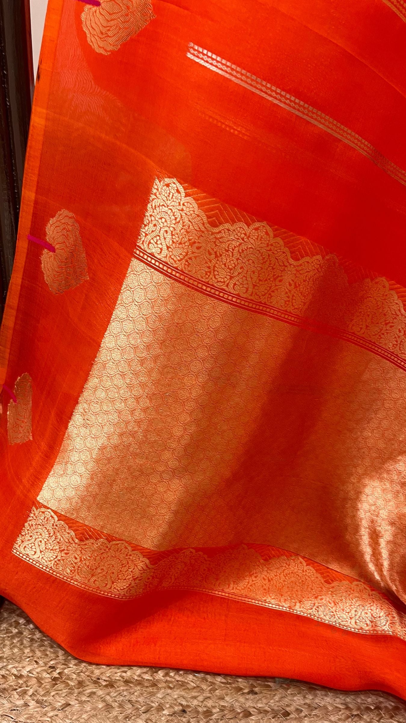 Pure Kora Silk Handloom Banarasi Saree