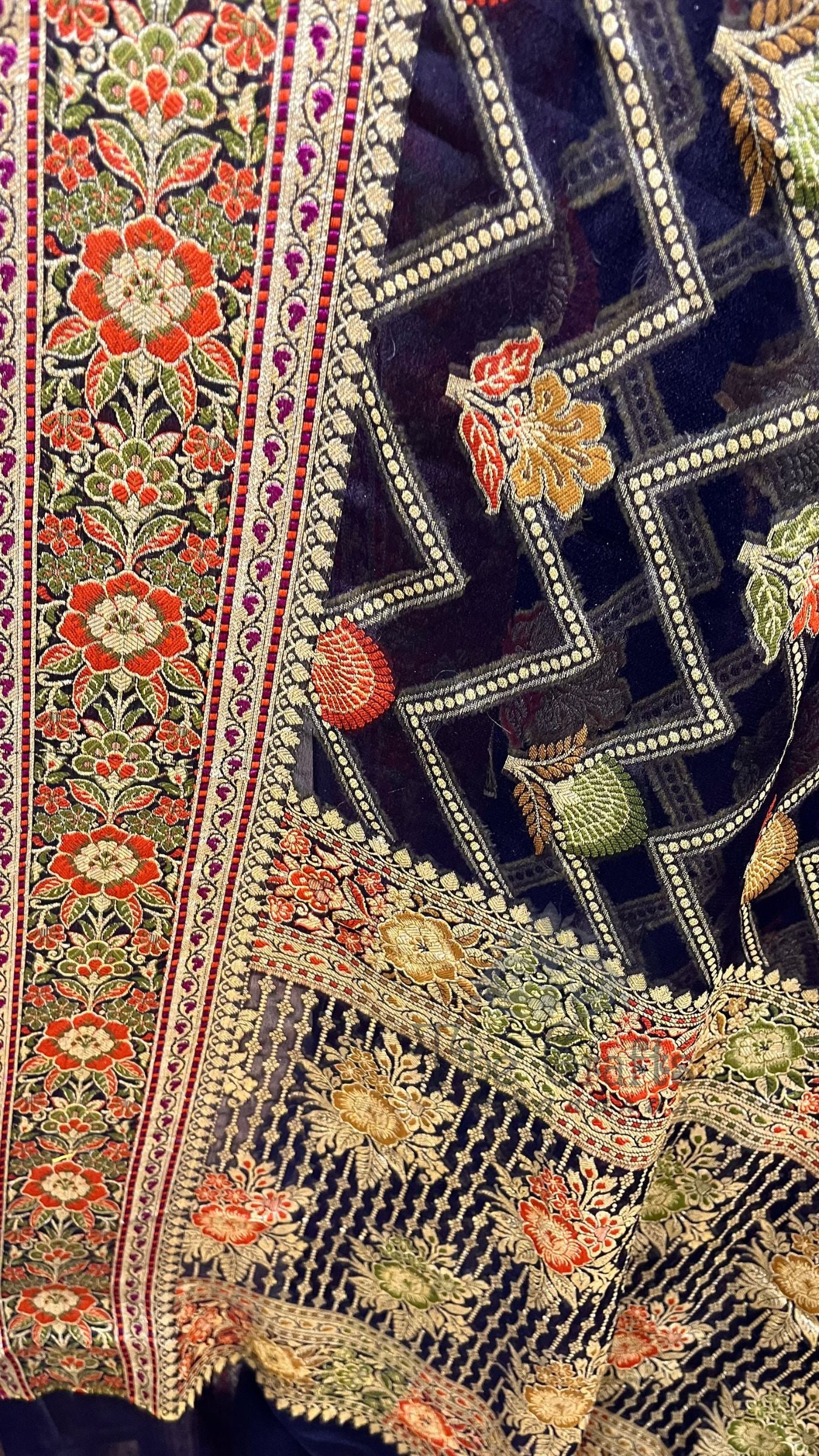 Pure Khaddi Chiffon Banarasi Saree