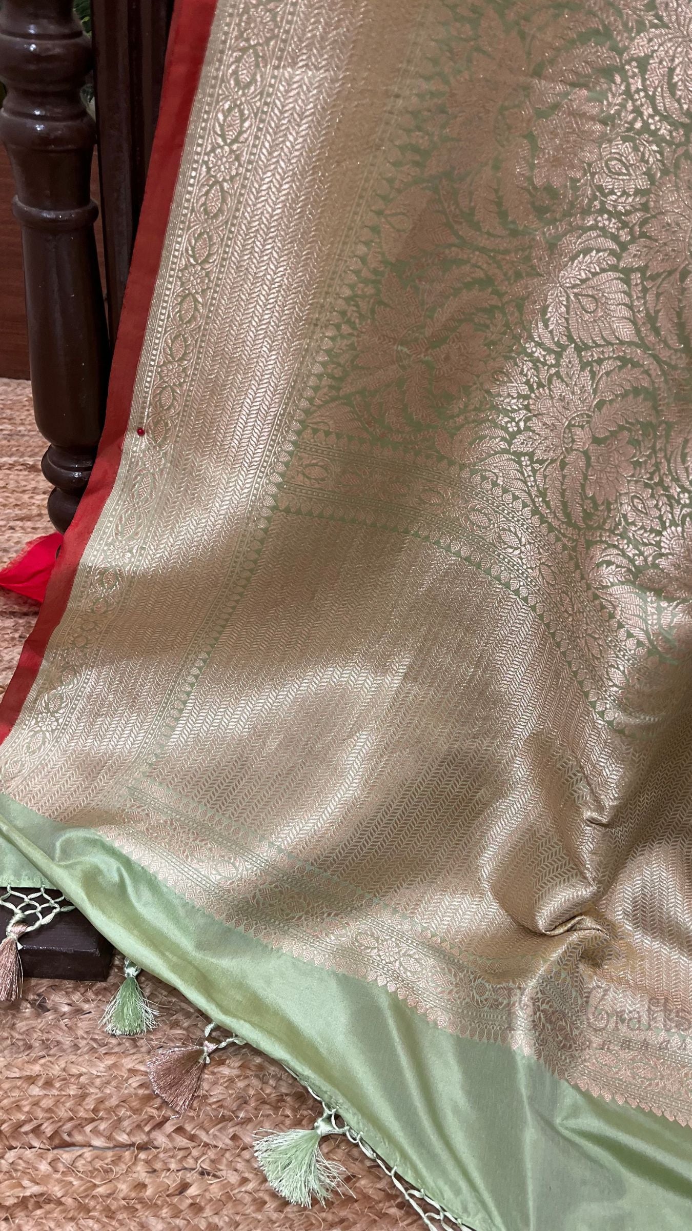 Pure Katan Silk Handloom Banarasi Saree - Tanchui Brocade