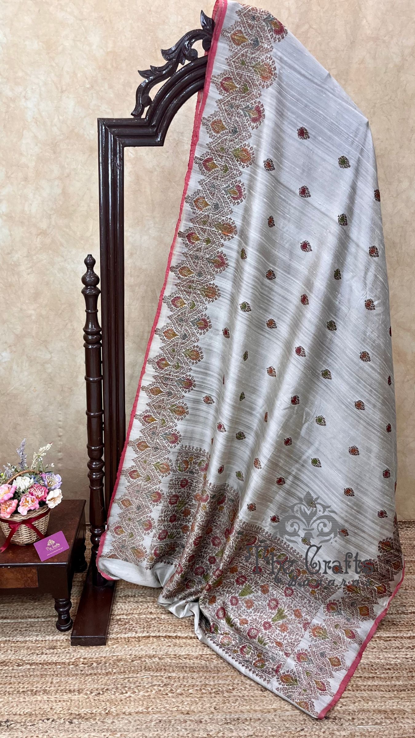 Pure Raw Silk Handloom Banarasi Saree