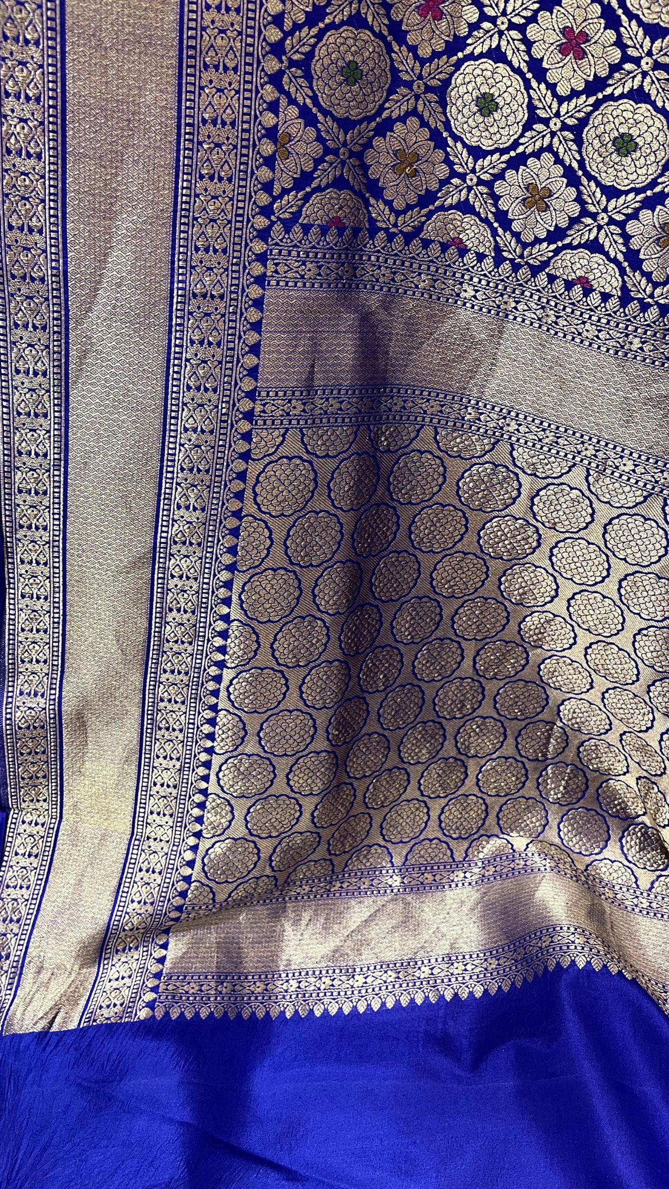 Pure Katan Silk Handloom Banarasi Saree - Tanchui Brocade Meena