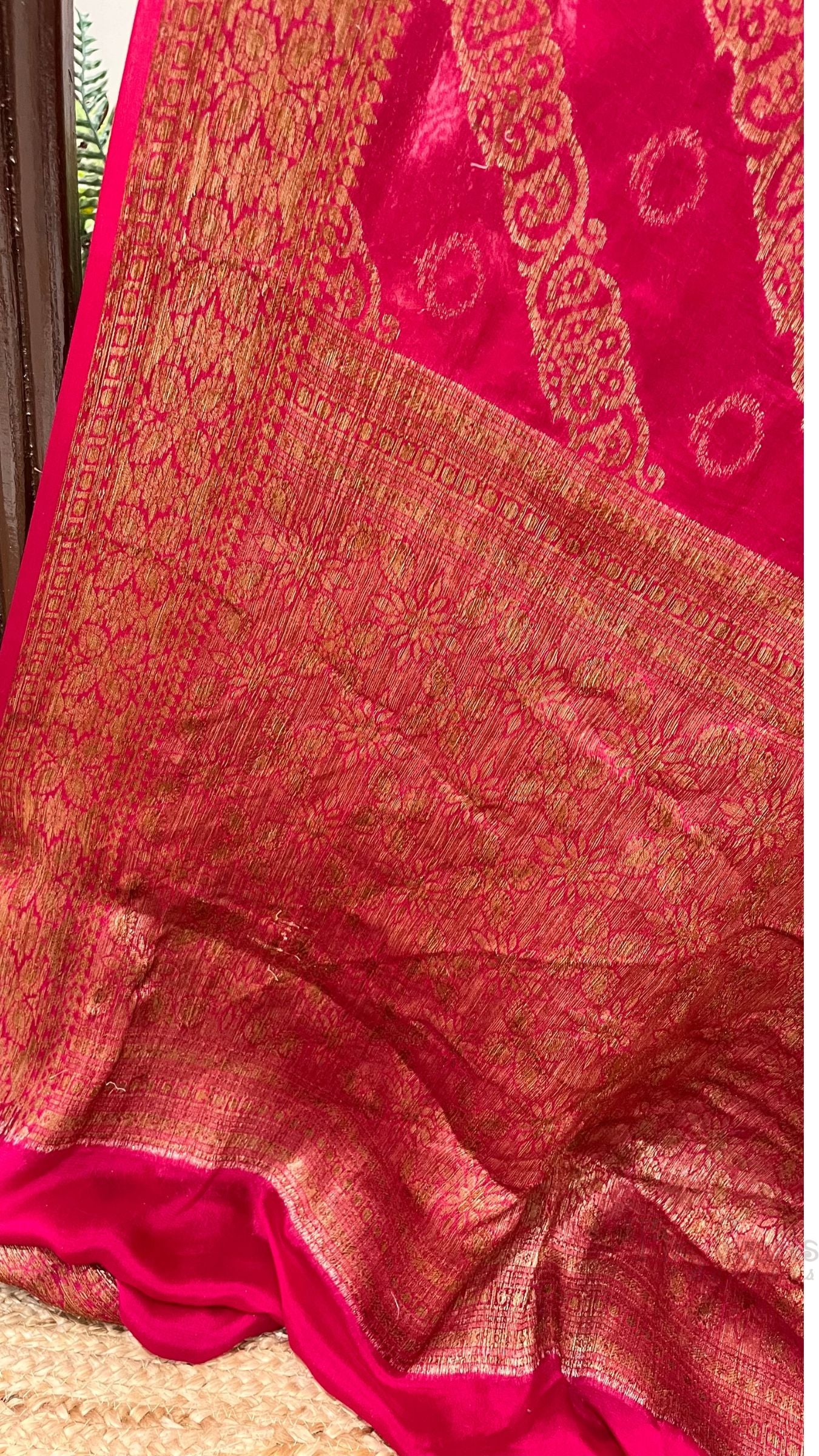 Pure Khaddi Chiffon Banarasi Saree