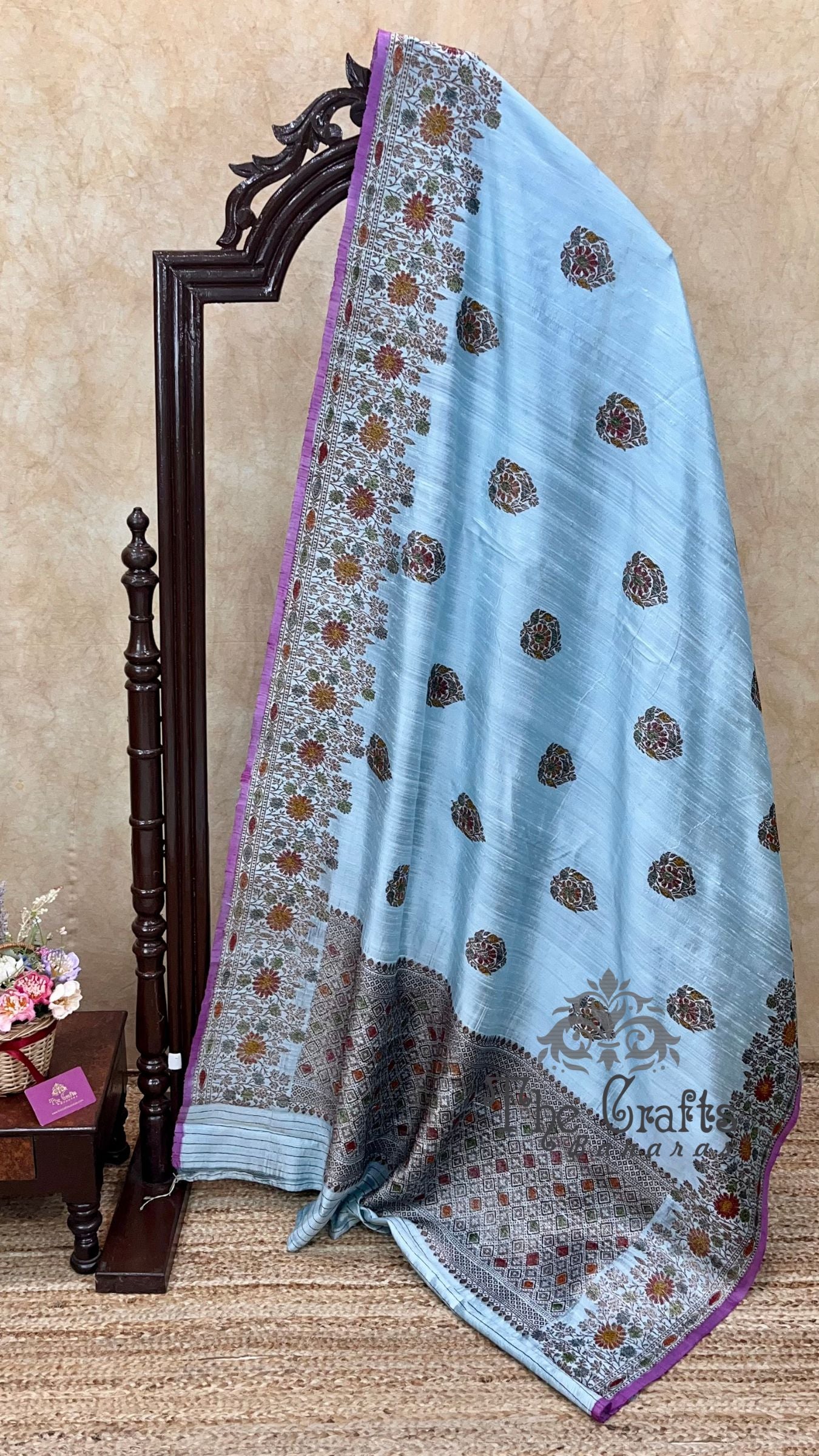 Pure Raw Silk Handloom Banarasi Saree