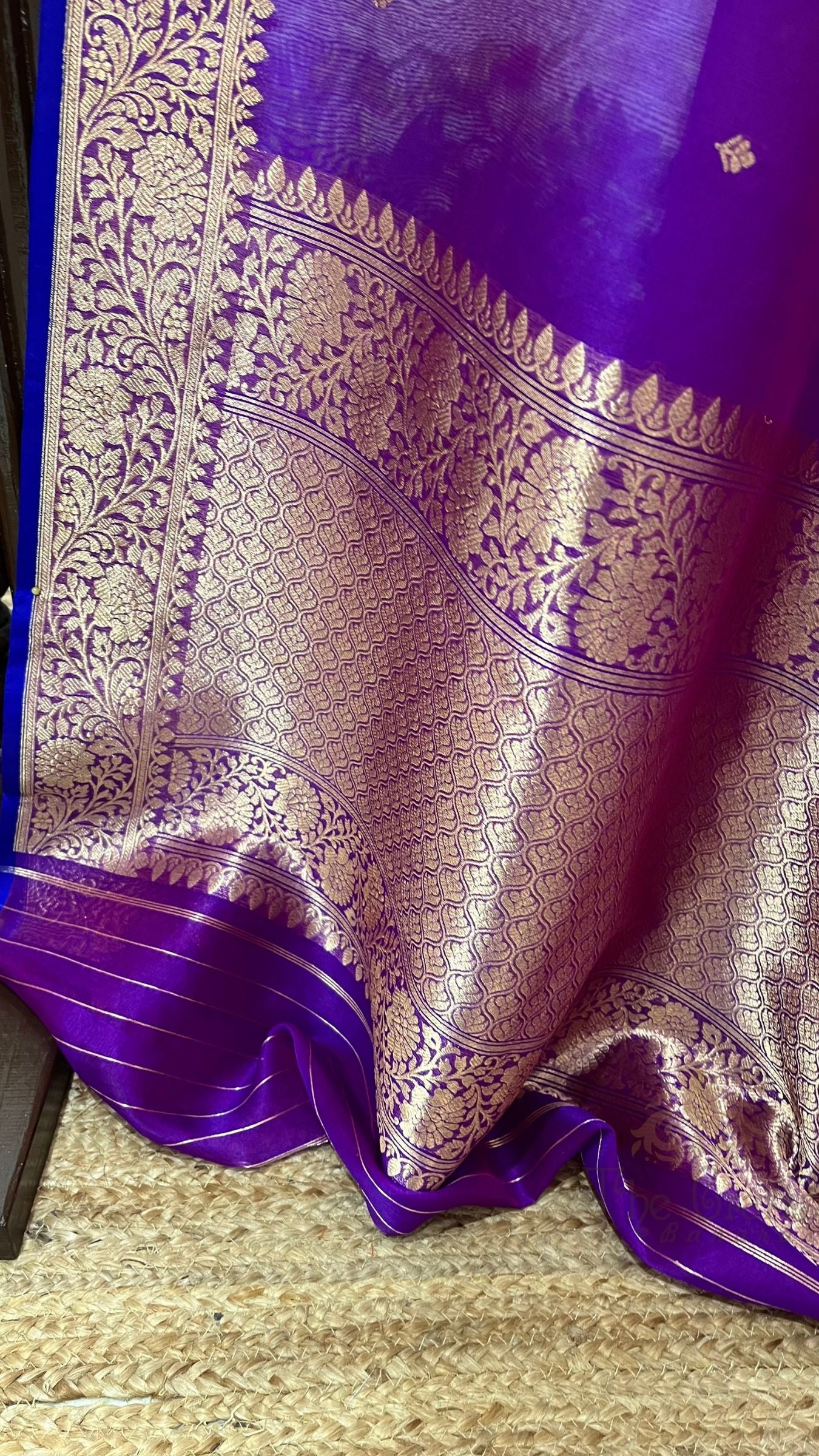 Pure Kora Silk Handloom Banarasi Saree