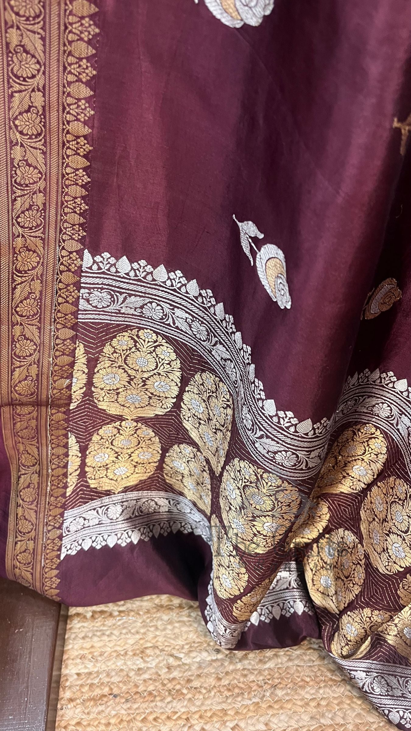Pure Kora Silk Handloom Banarasi Saree