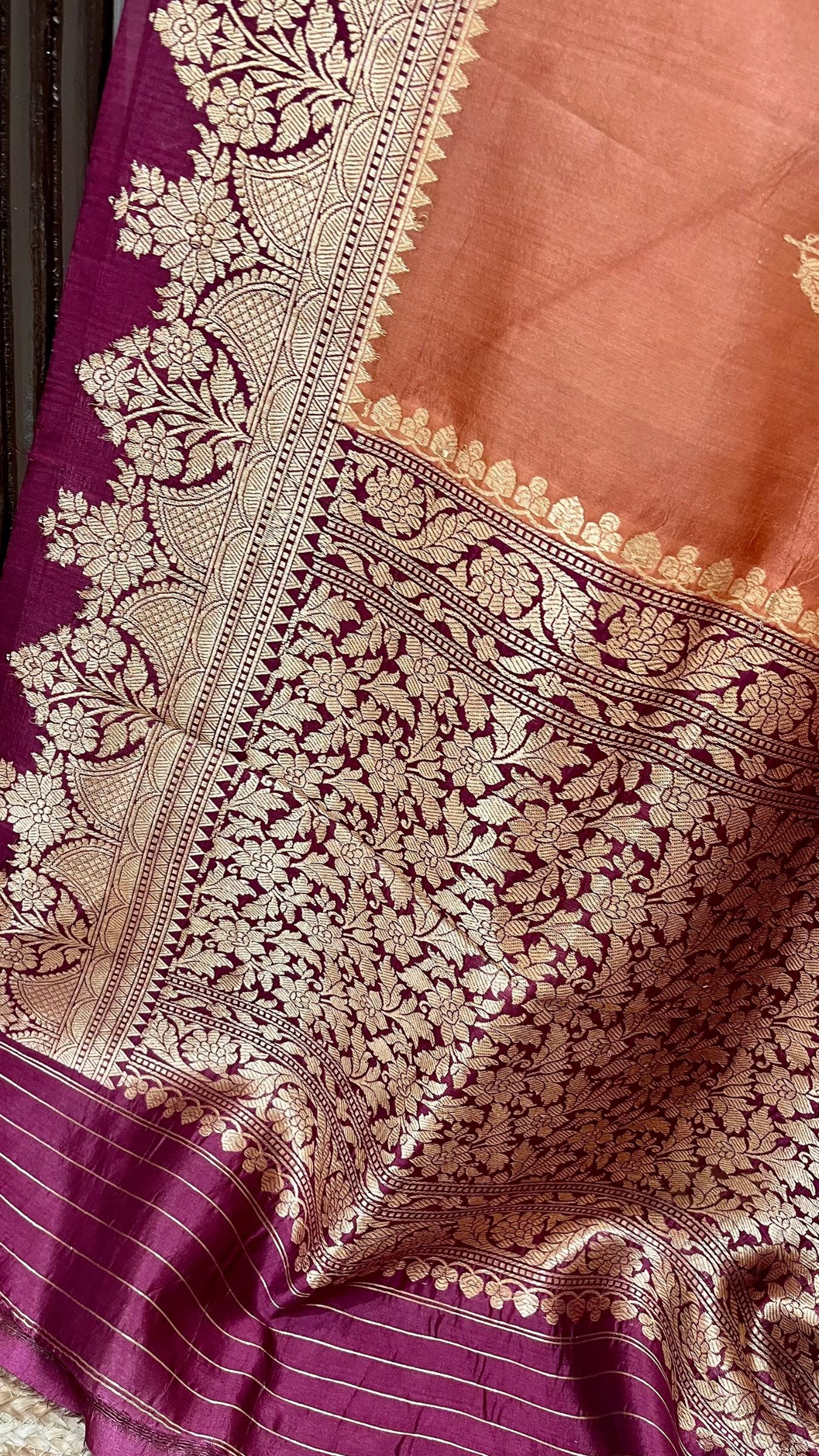 Pure Mango Silk Handloom Banarasi Saree