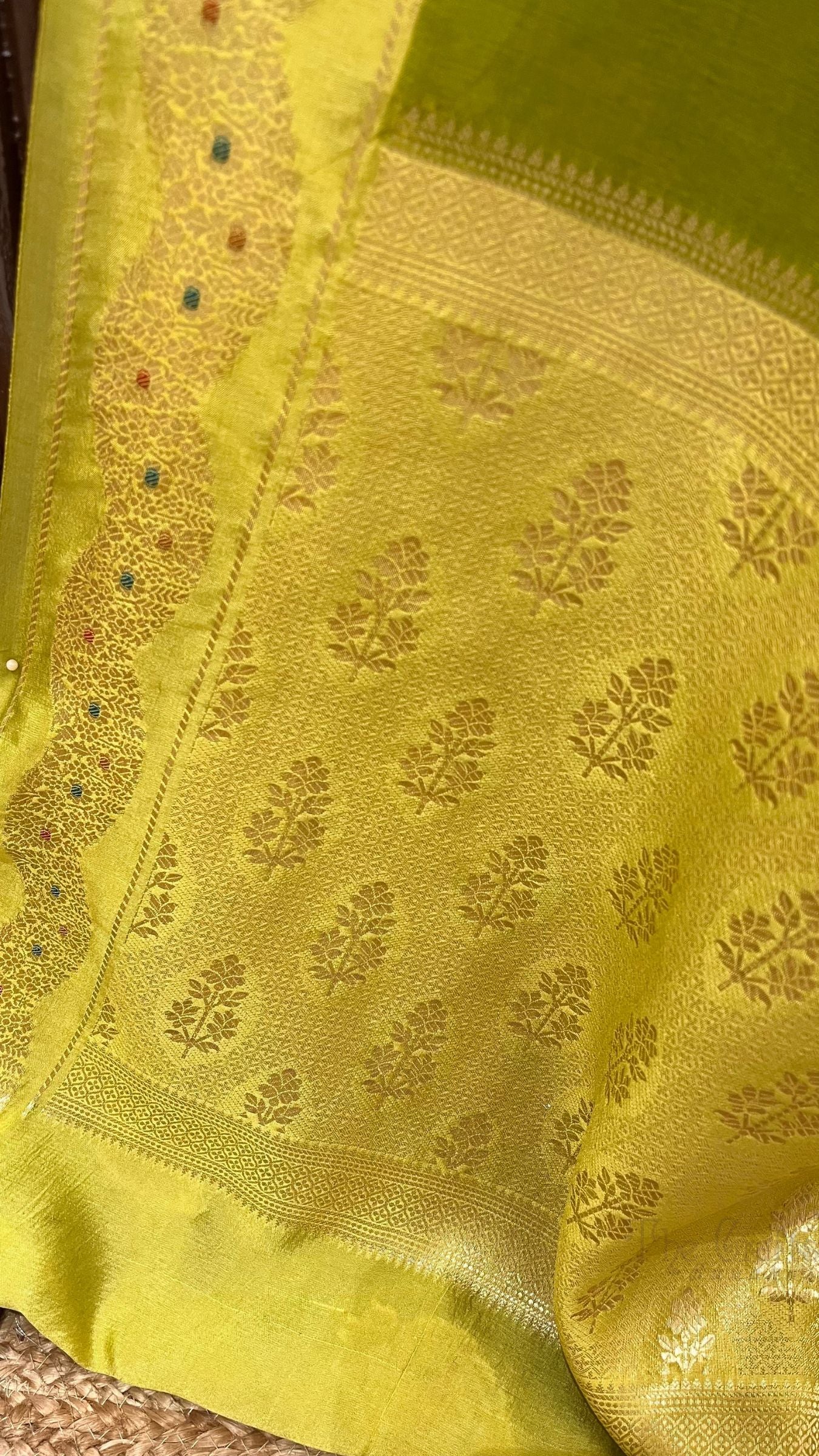 Pure Mango Silk Banarasi Saree